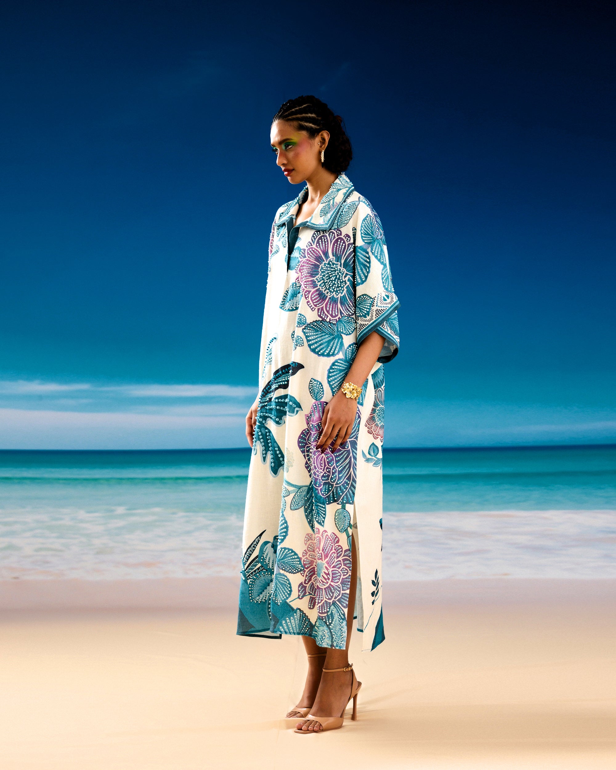 Jamaica : Brianna - Ivory/Blue