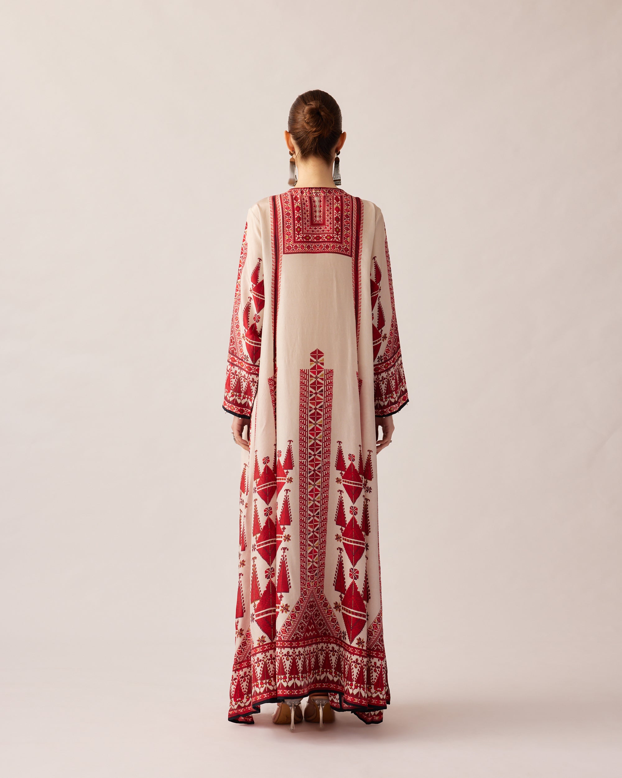 Bukhara : Anisha - Ivory/Red
