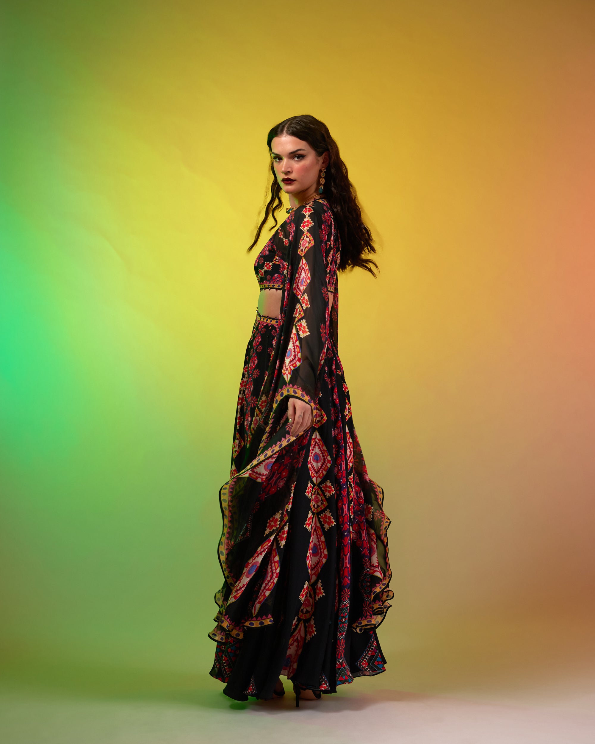 Sicily : Aurora - Black/Multi
