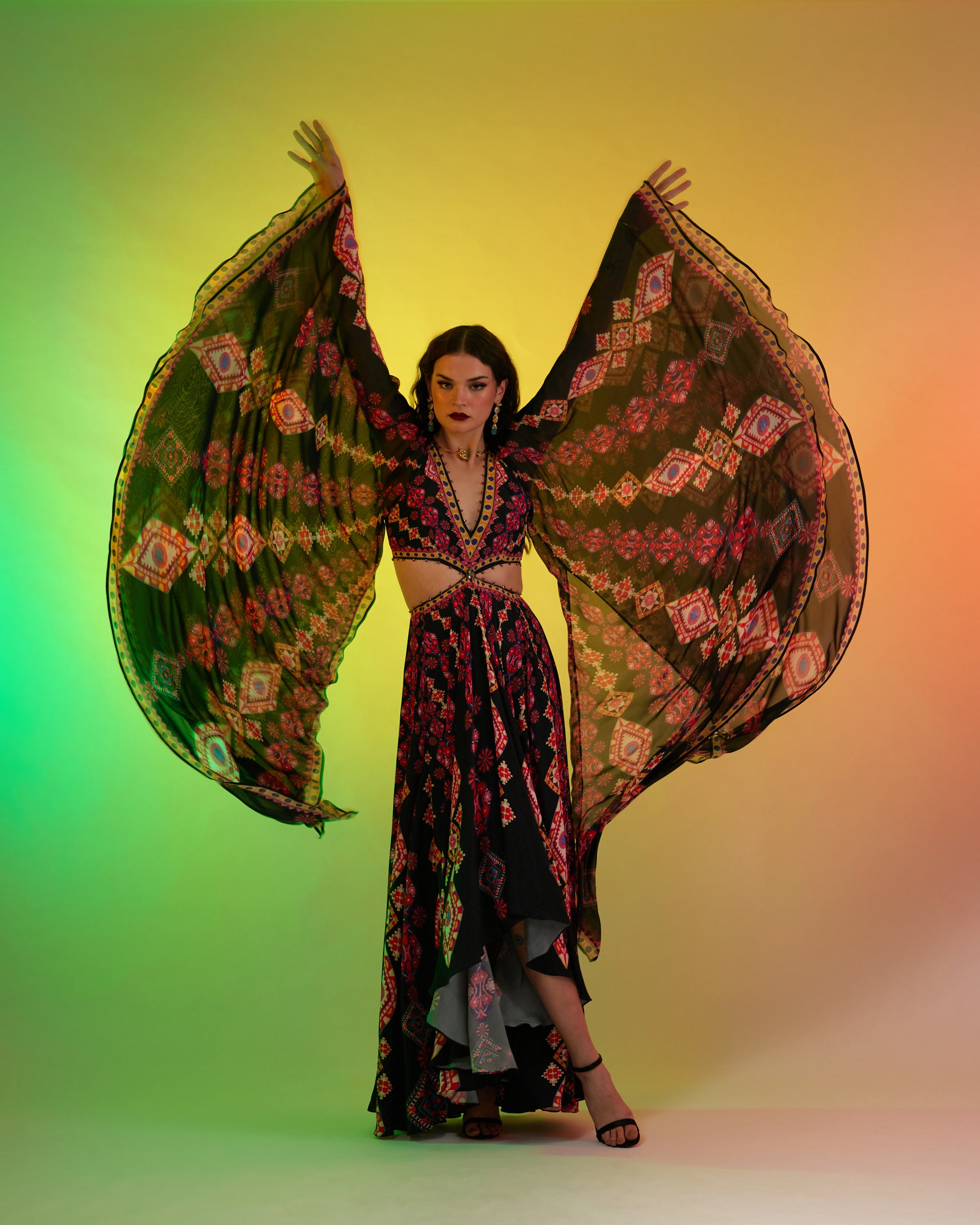 Sicily : Aurora - Black/Multi