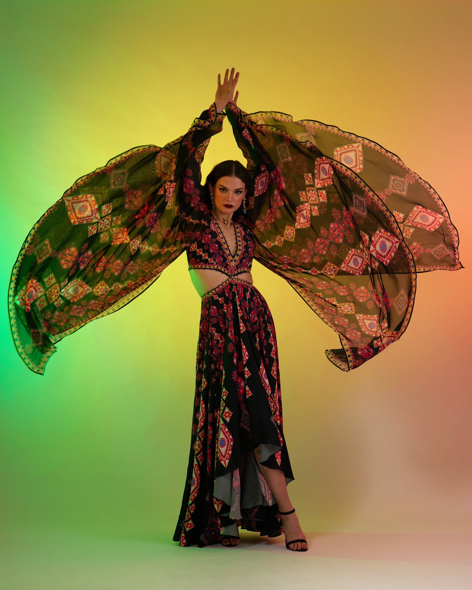 Sicily : Aurora - Black/Multi
