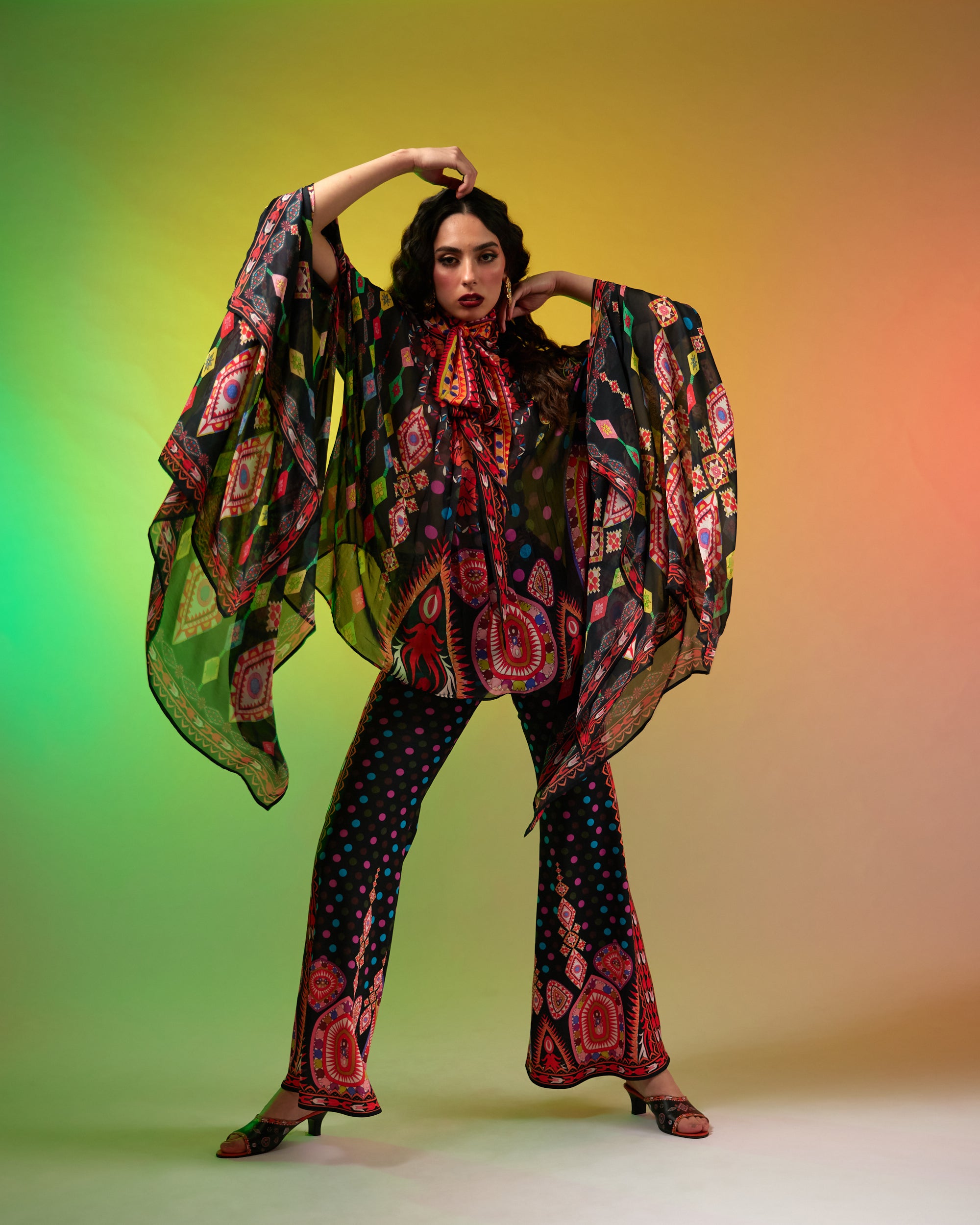 Sicily : Gabriella - Black/Multi
