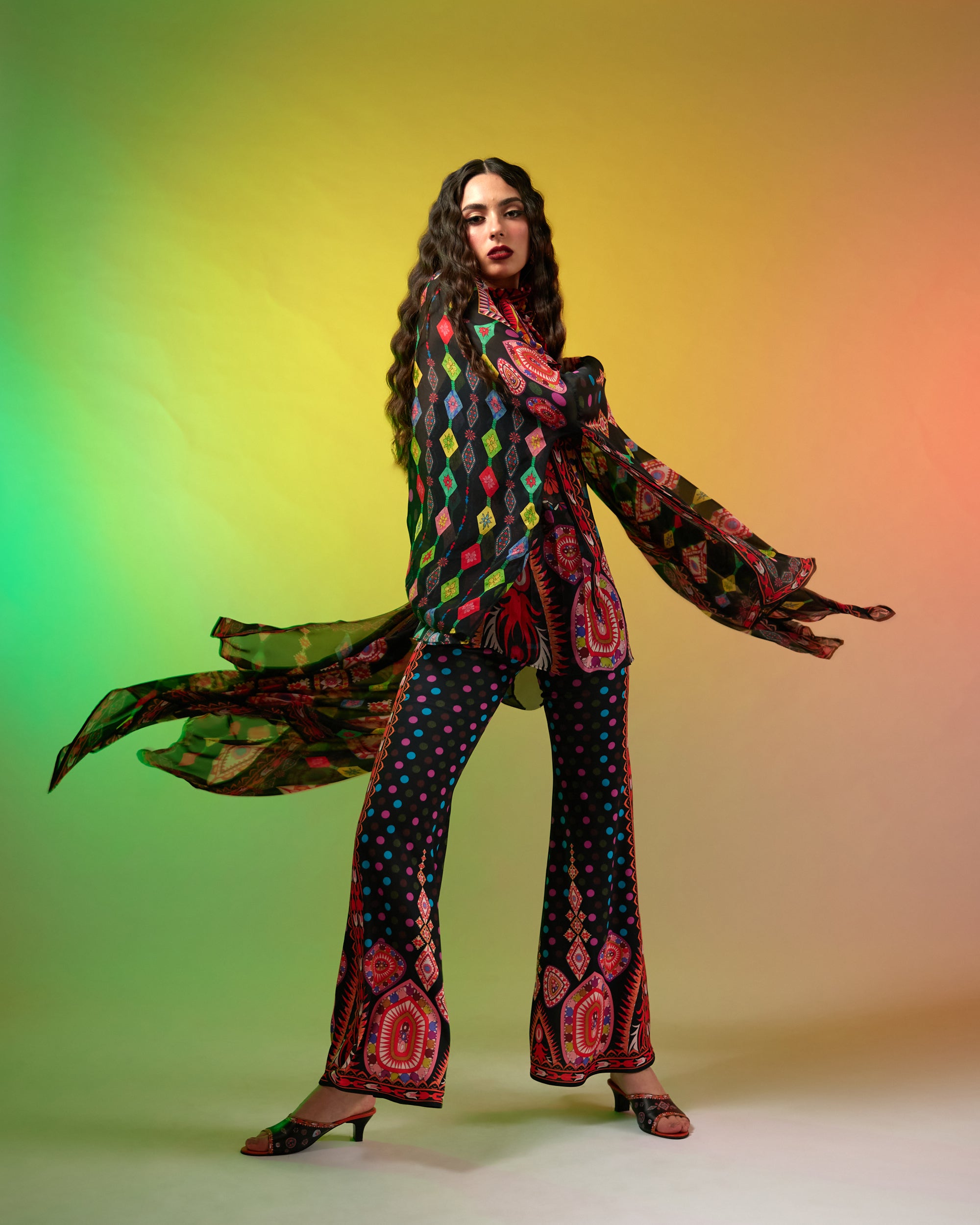 Sicily : Gabriella - Black/Multi