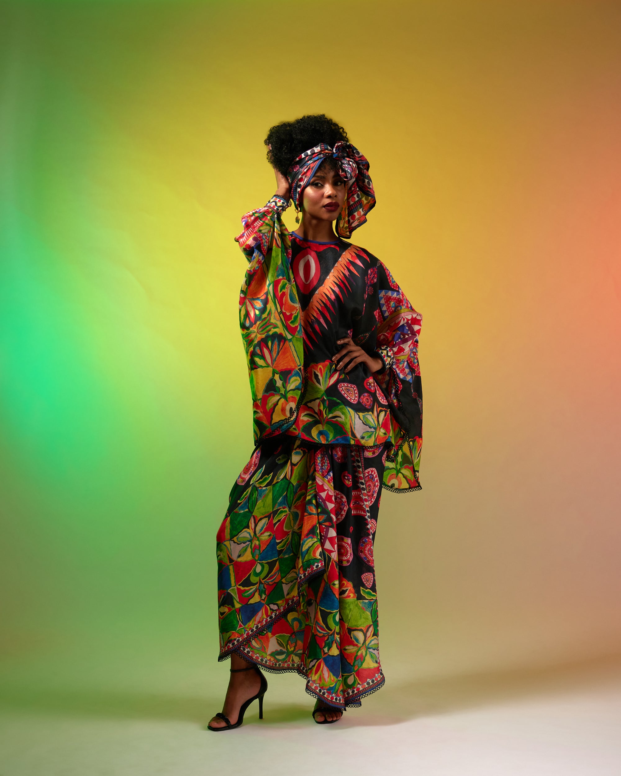 Sicily : Colette - Black/Multi