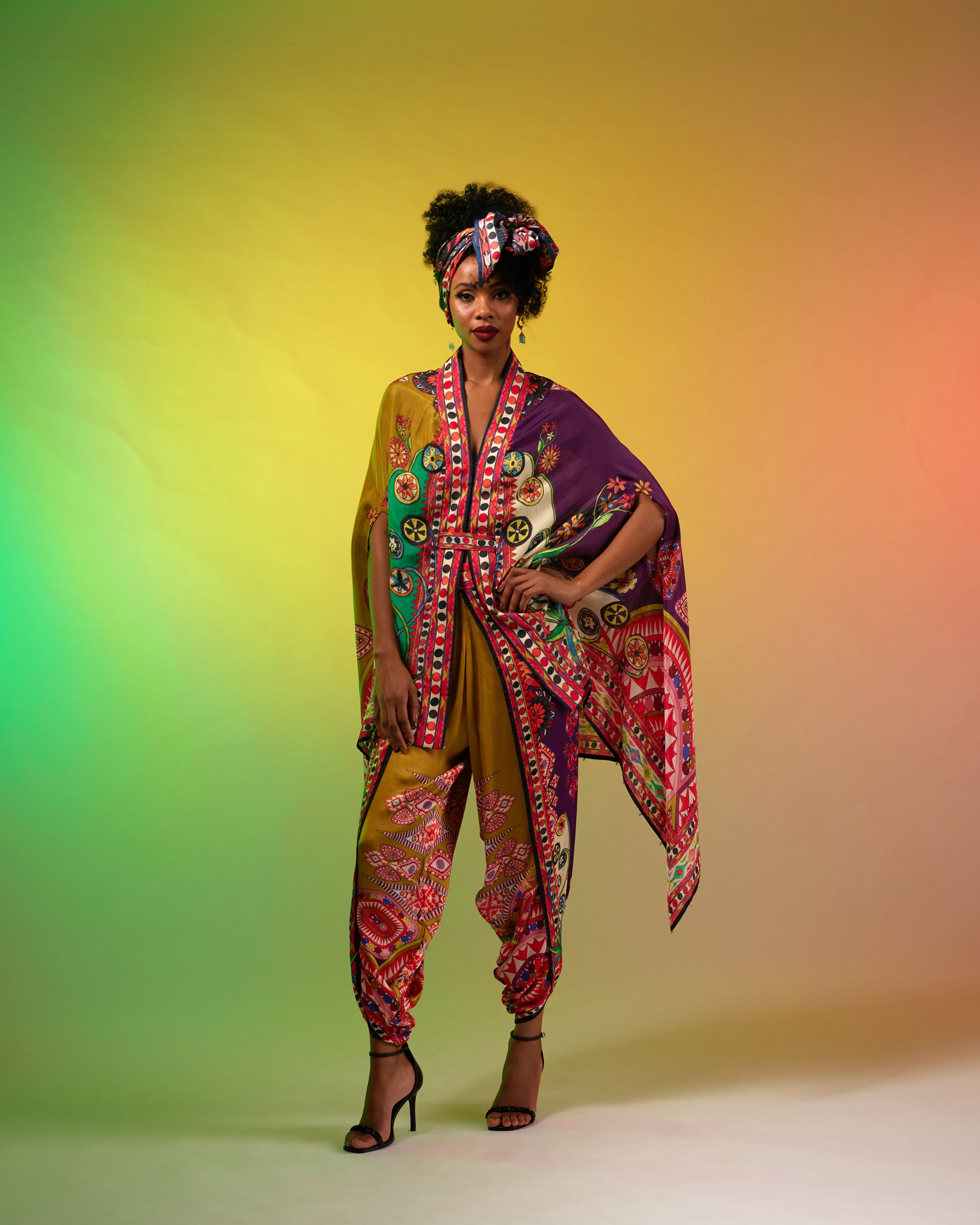 Sicily : Chloe - Black/Multi