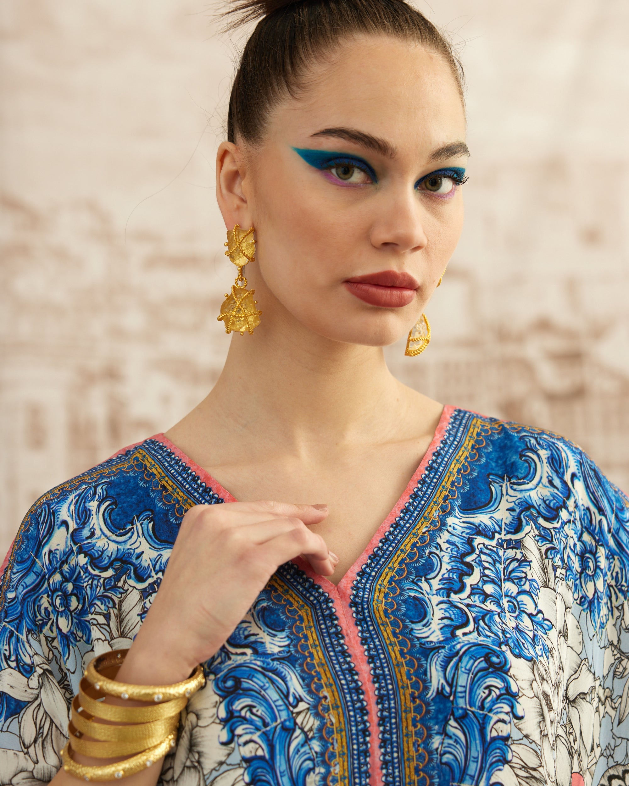 Love in Portofino (Portofino) : Majida - Blue/Coral