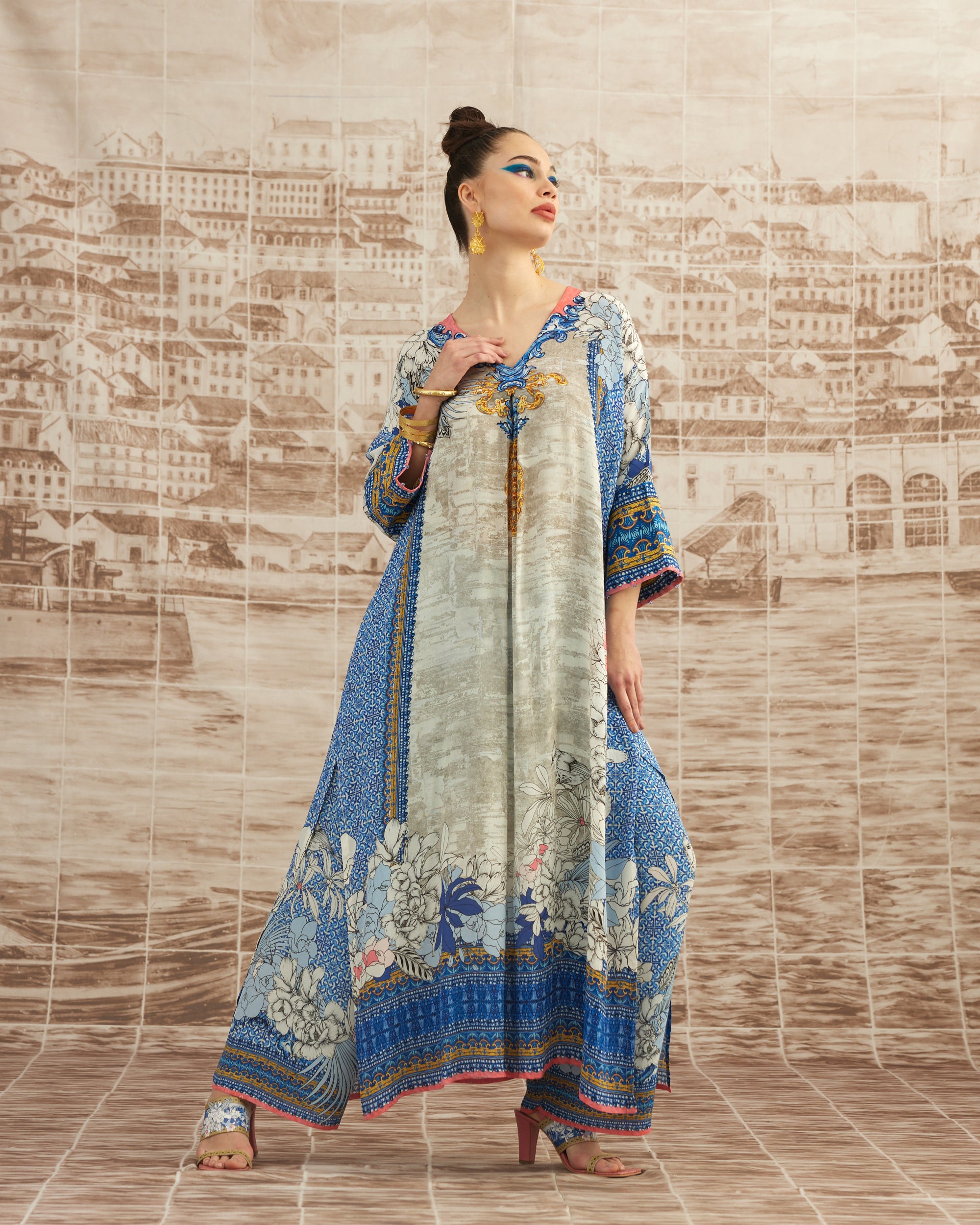 Love in Portofino (Portofino) : Banera - Blue/Coral