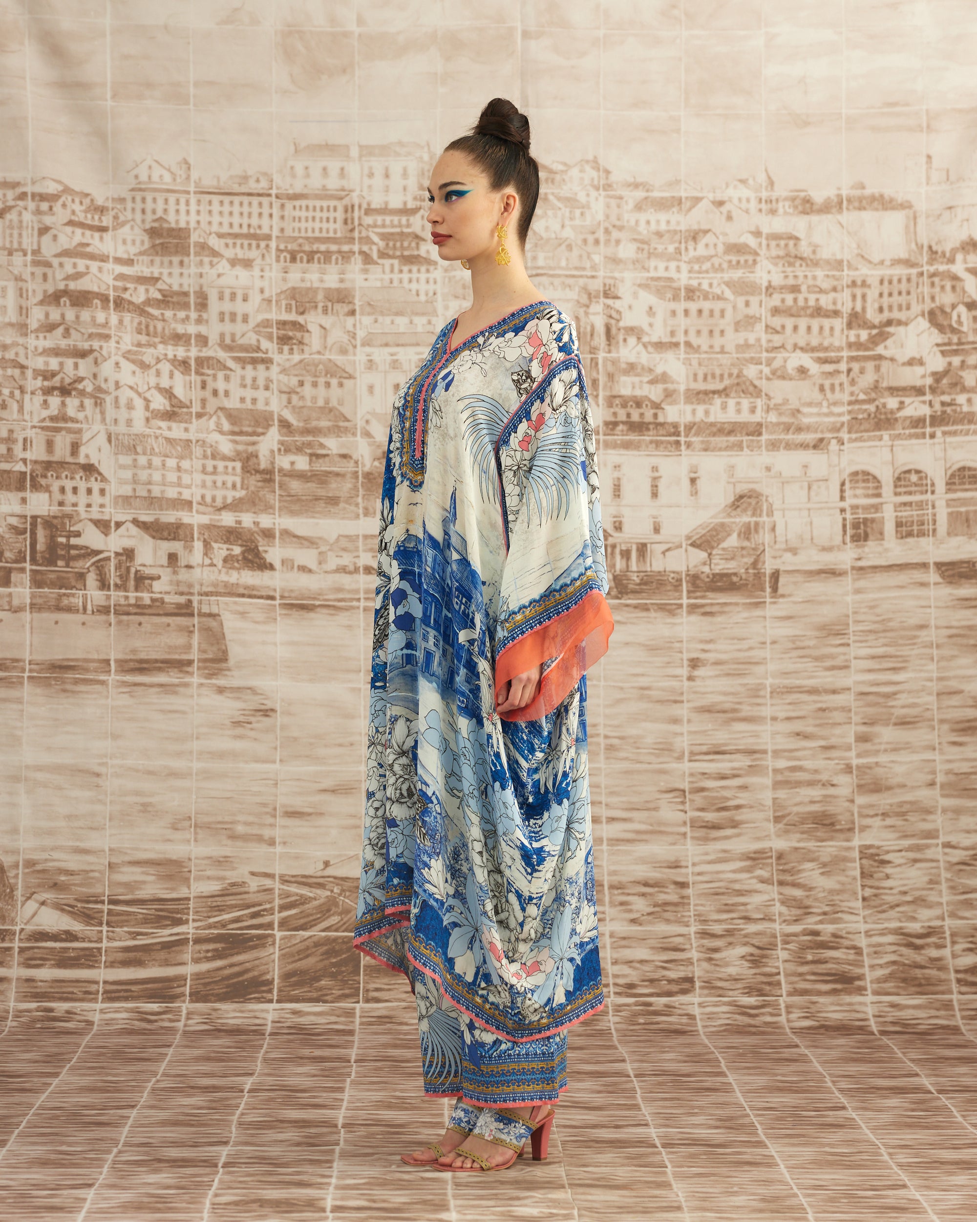 Love in Portofino (Portofino) : Olivia - Blue/Coral