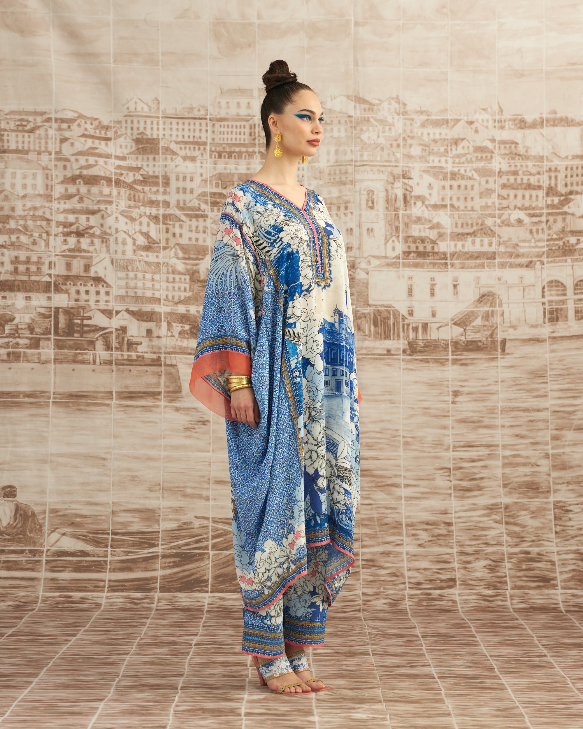 Love in Portofino (Portofino) : Olivia - Blue/Coral