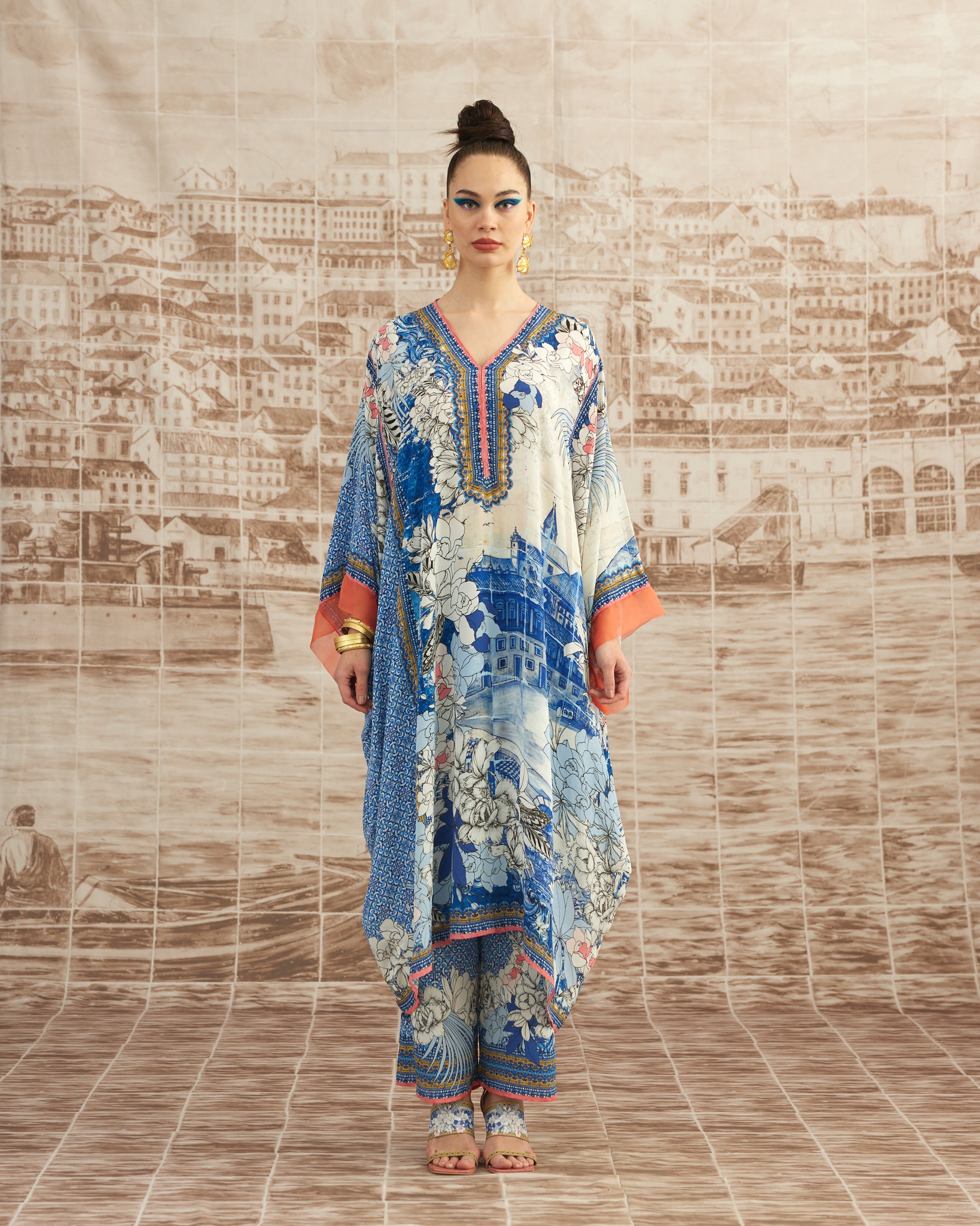 Love in Portofino (Portofino) : Olivia - Blue/Coral