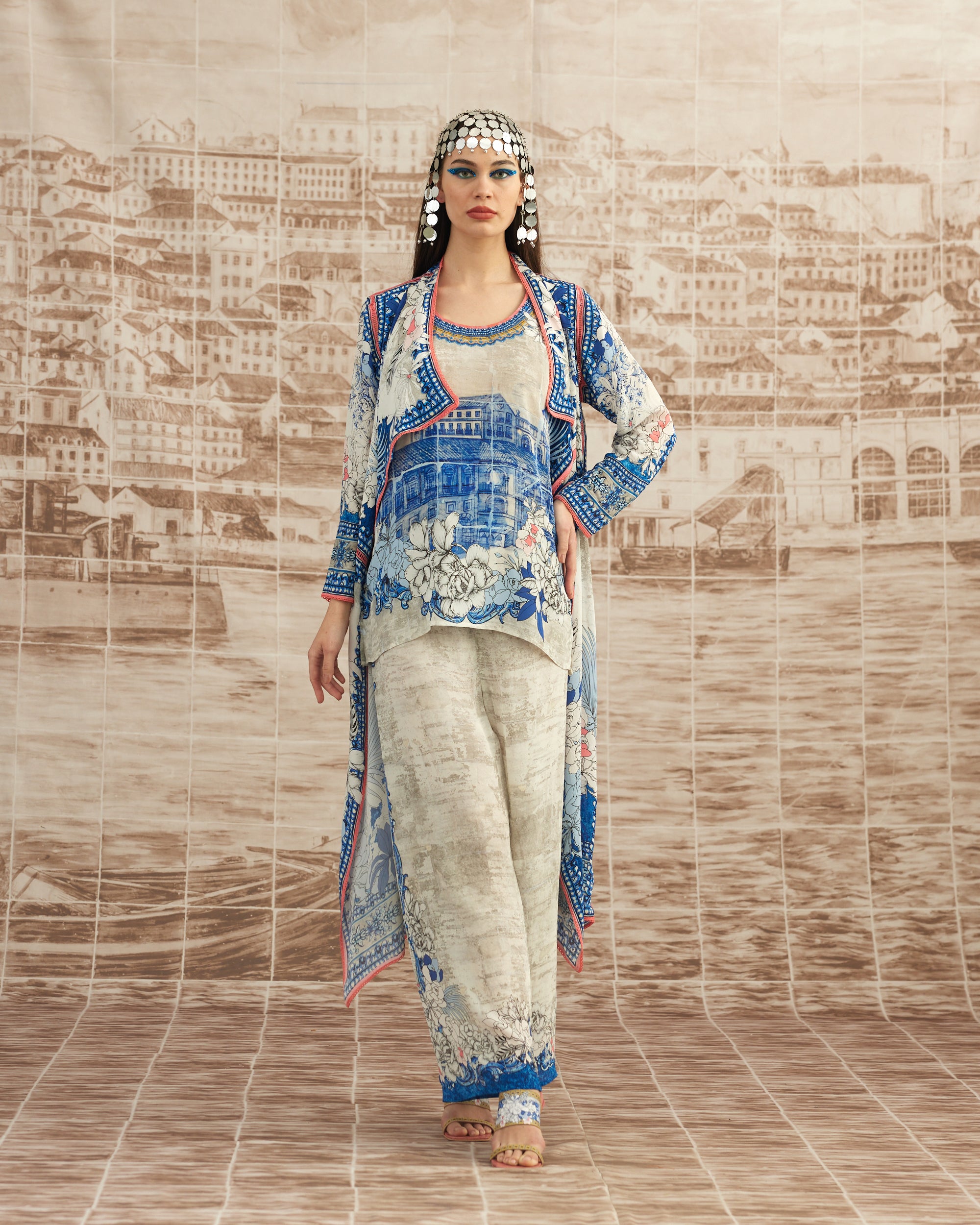 Love in Portofino (Portofino) : Ursula - Blue/Coral