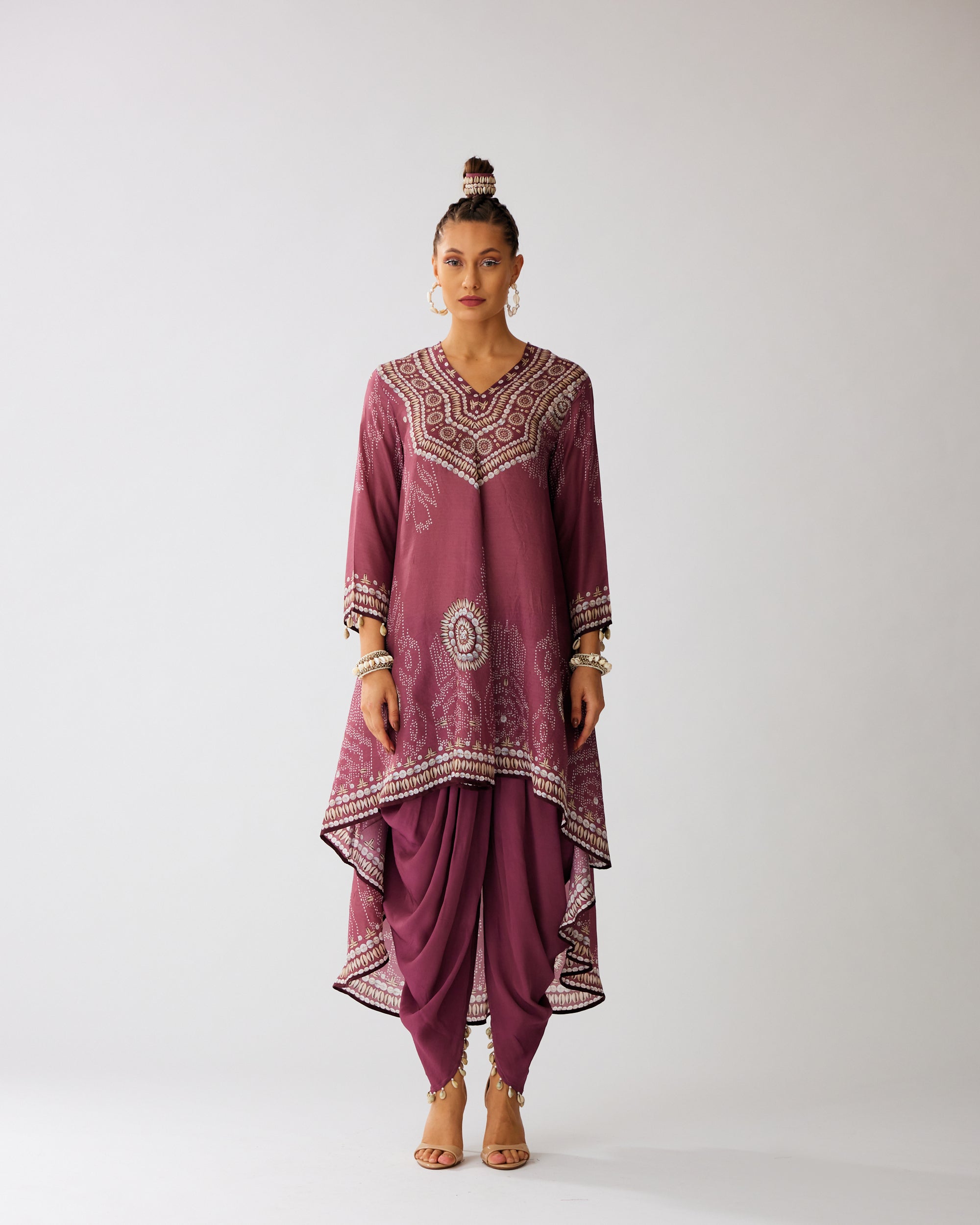 Zohra : Aarvi/Salwar - Vintage Rose