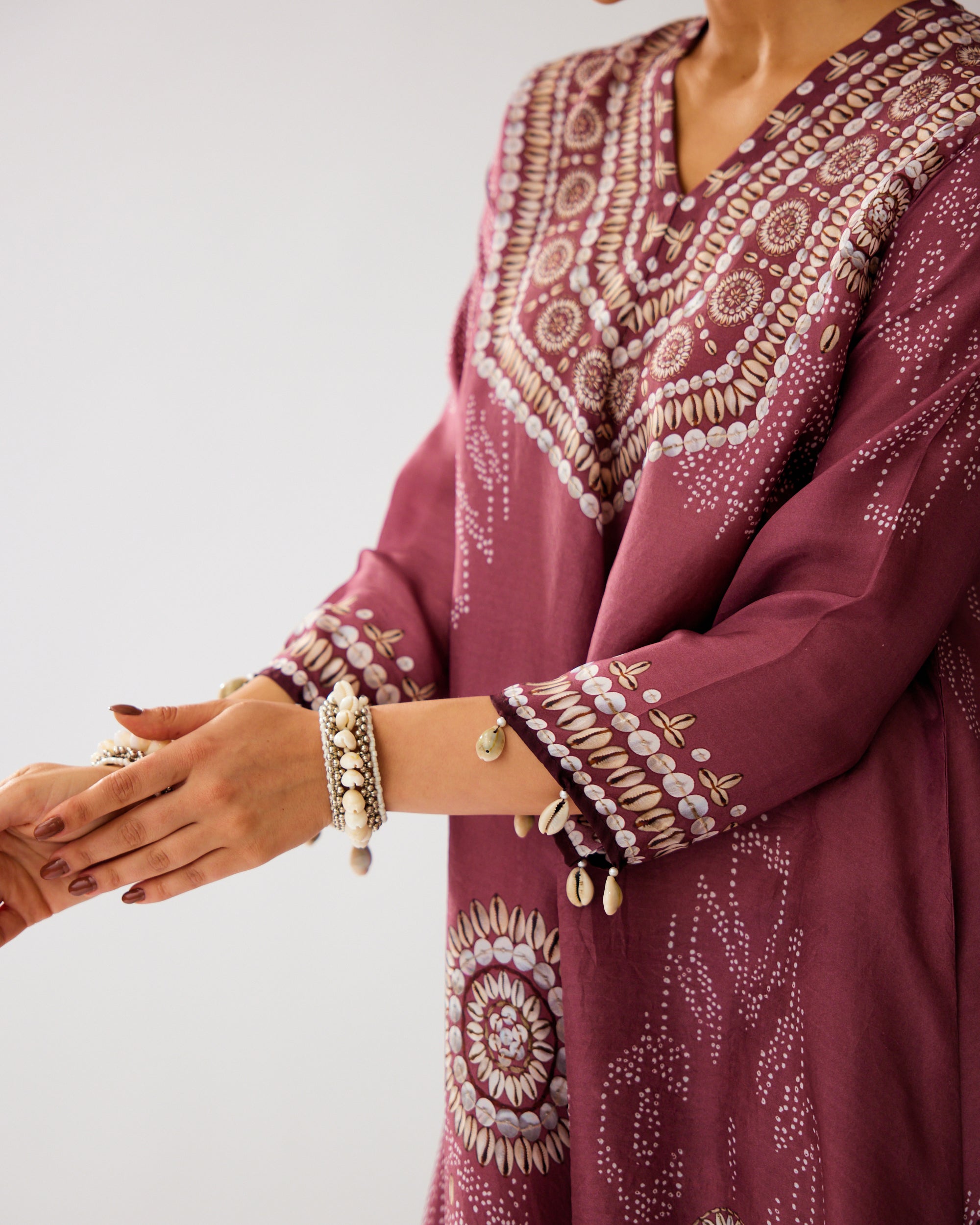 Zohra : Aarvi/Salwar - Vintage Rose