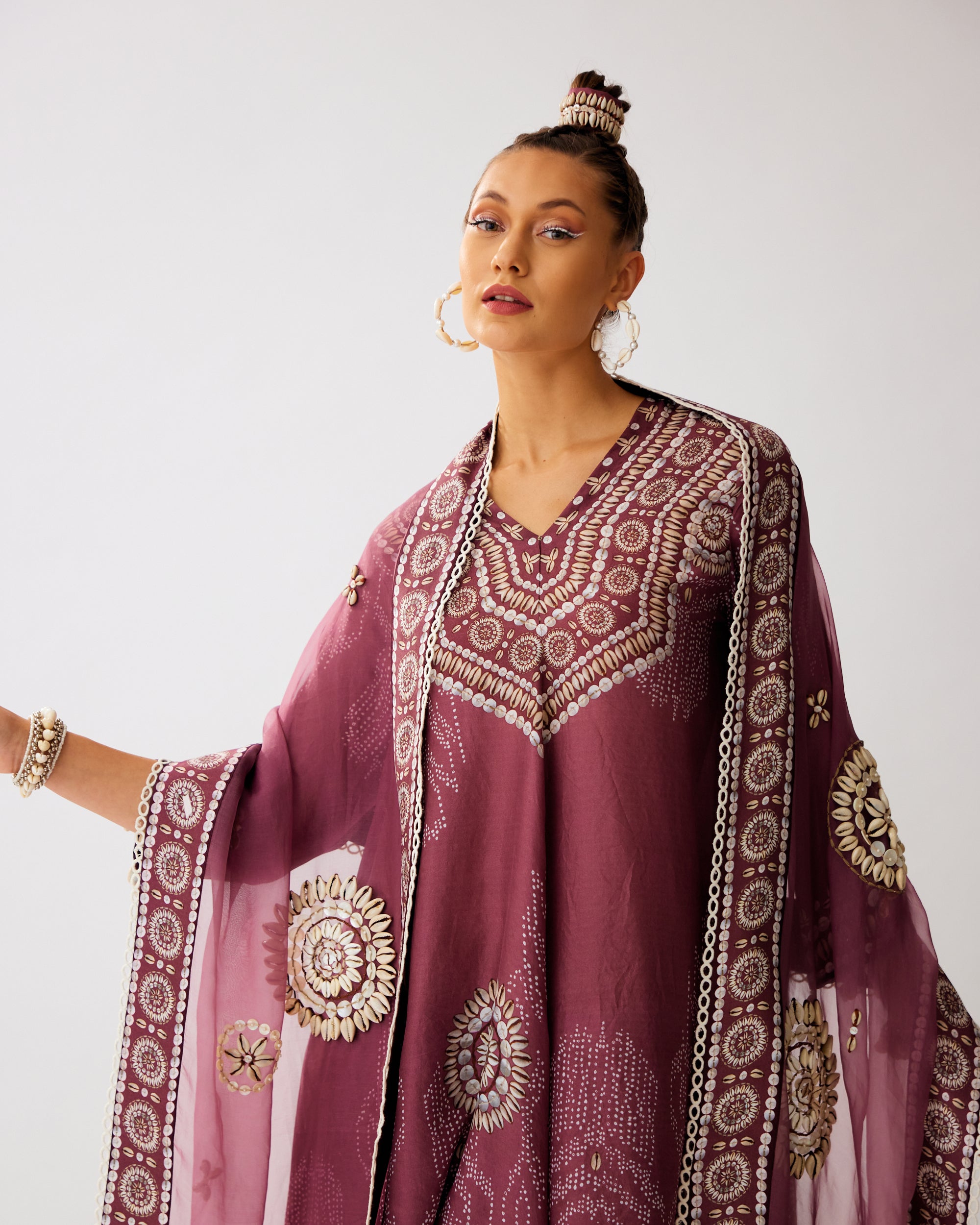 Zohra : Aarvi/Salwar - Vintage Rose