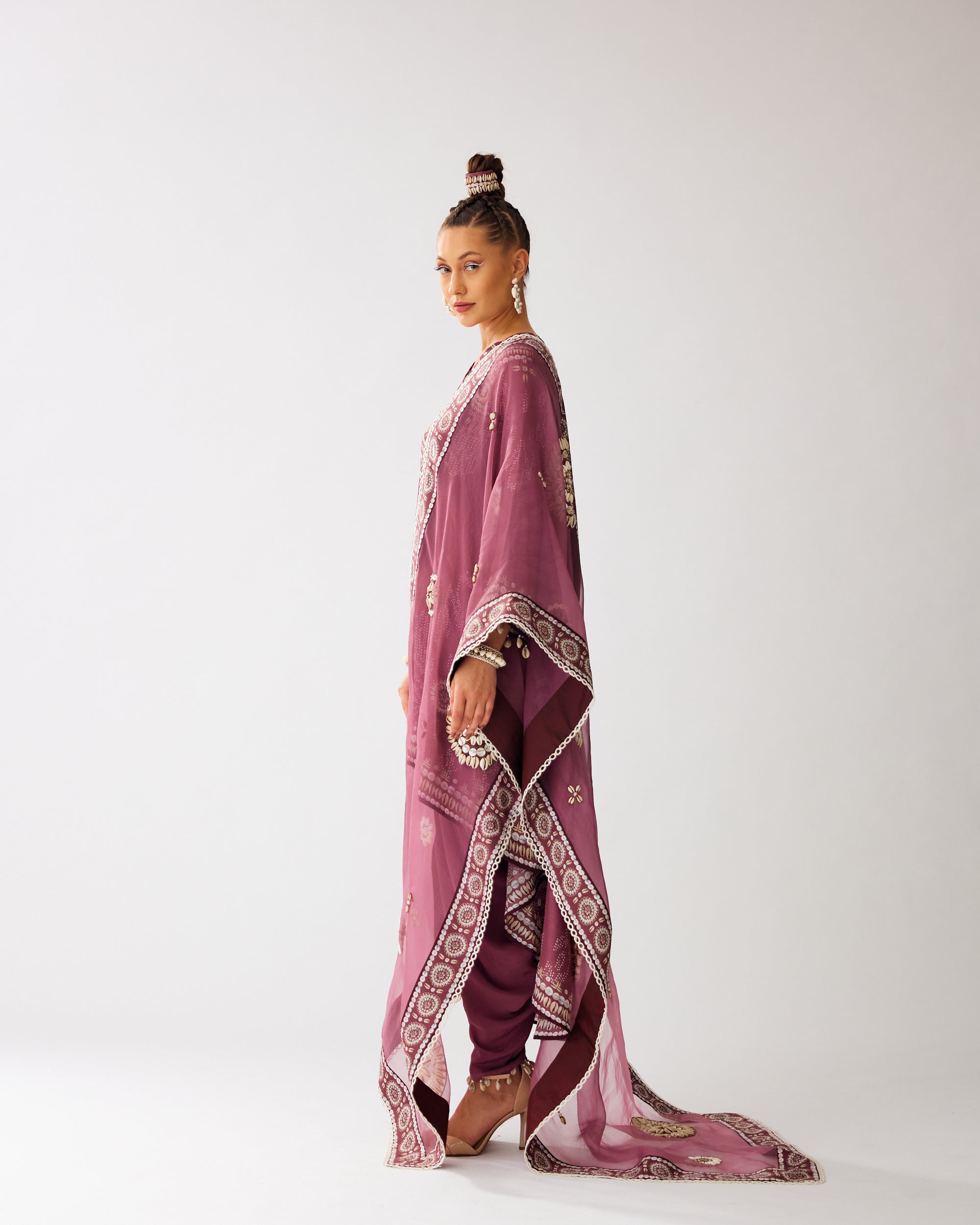 Zohra : Aarvi/Salwar - Vintage Rose