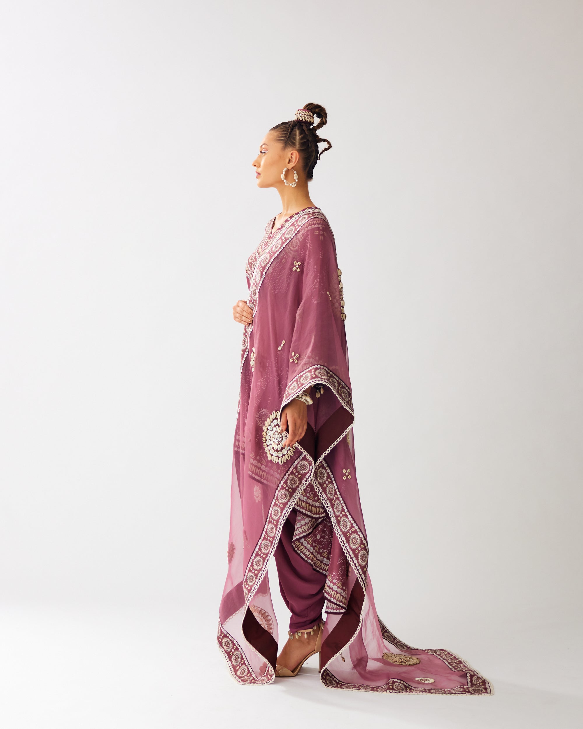 Zohra : Aarvi/Salwar - Vintage Rose