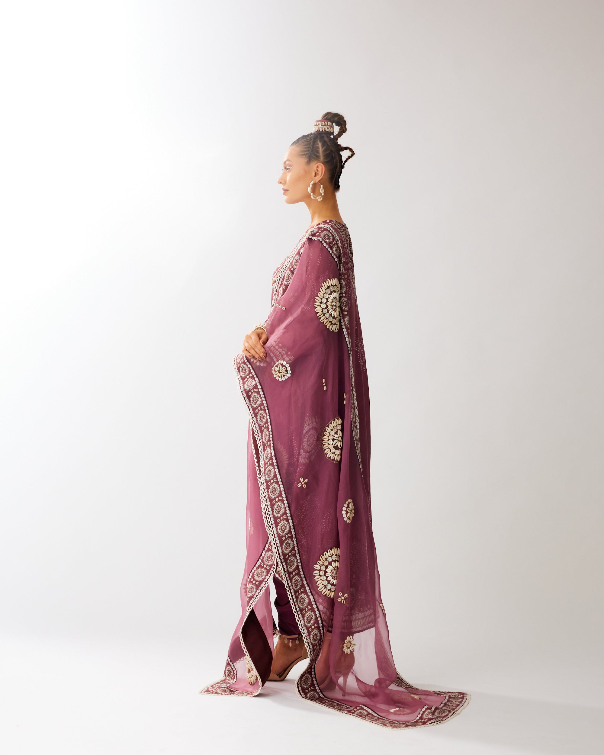 Zohra : Aarvi/Salwar - Vintage Rose