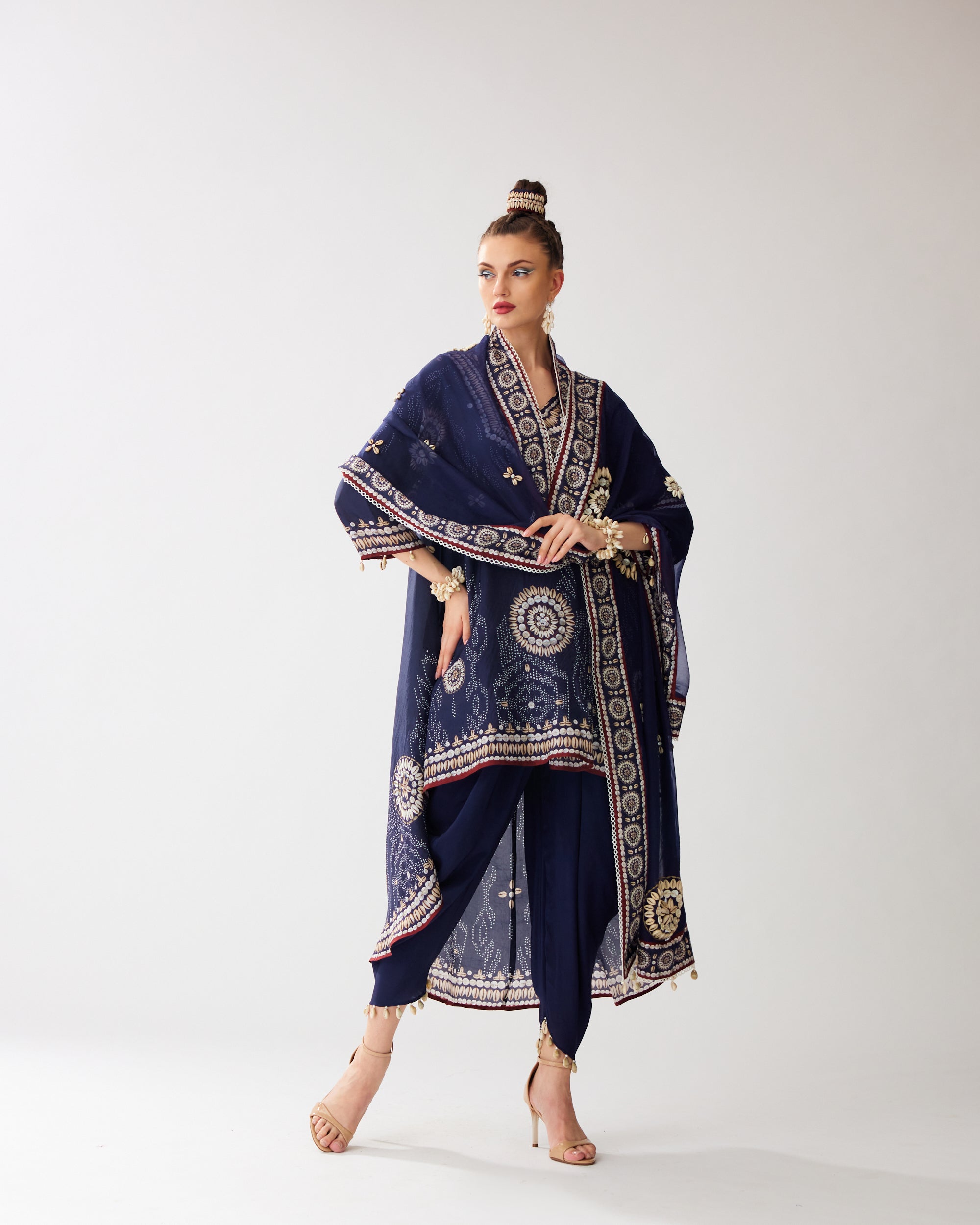 Zohra : Aarvi/Salwar - Navy