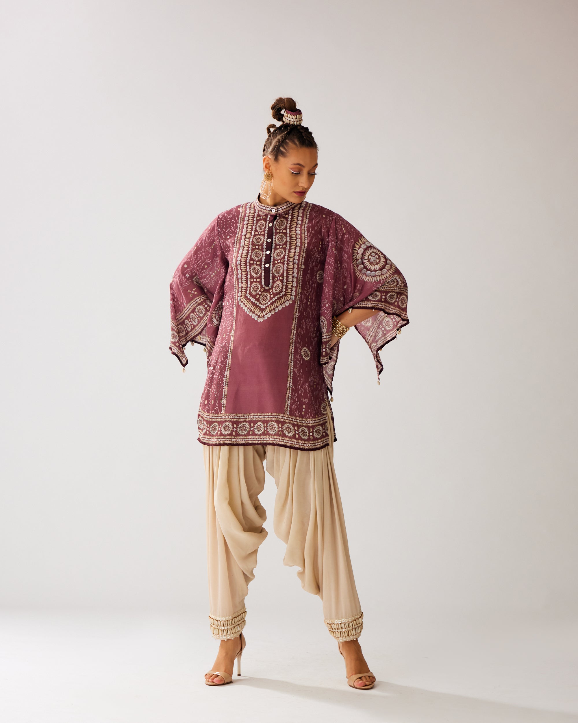 Zohra : Nylla/Salwar - Vintage Rose