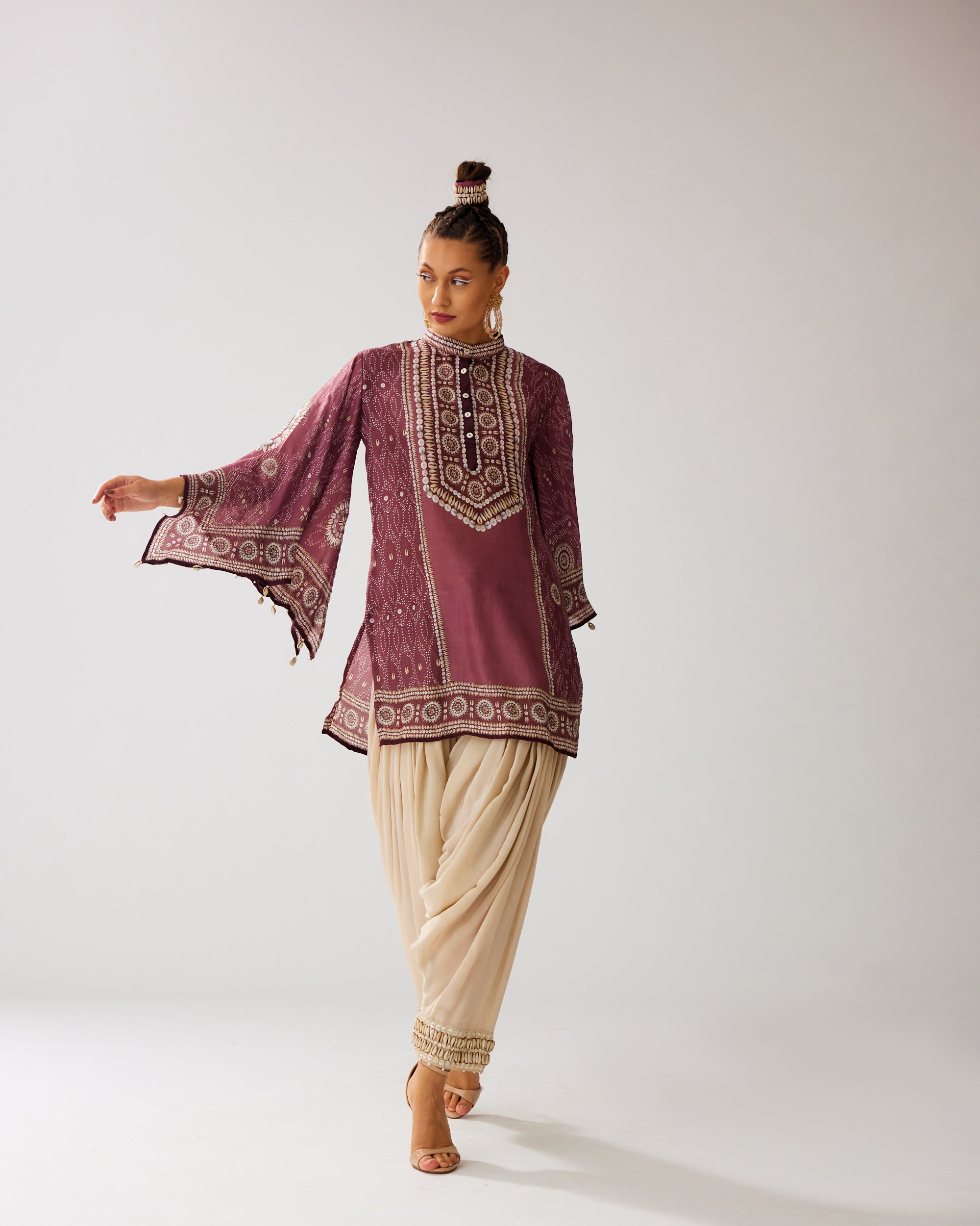 Zohra : Nylla/Salwar - Vintage Rose