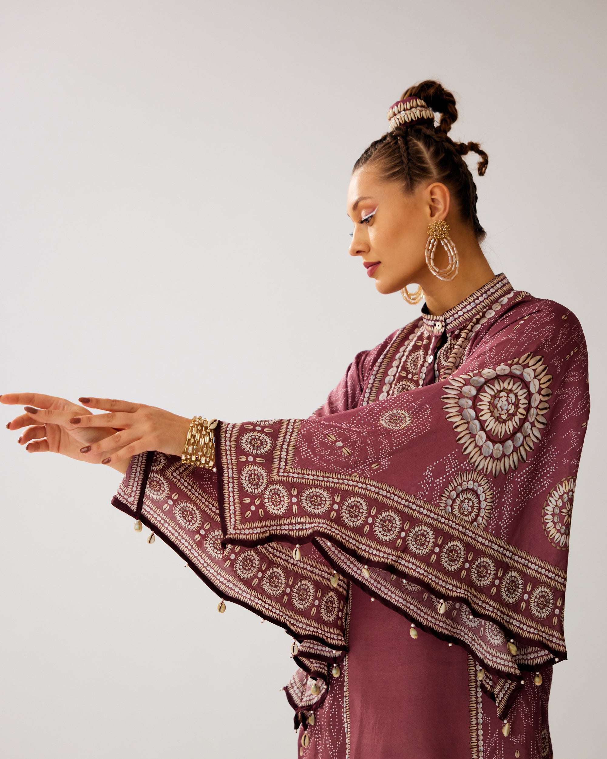 Zohra : Nylla/Salwar - Vintage Rose