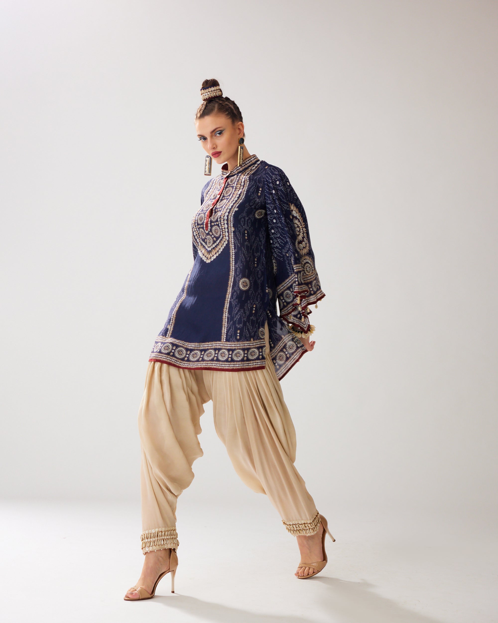 Zohra : Nylla/Salwar - Navy