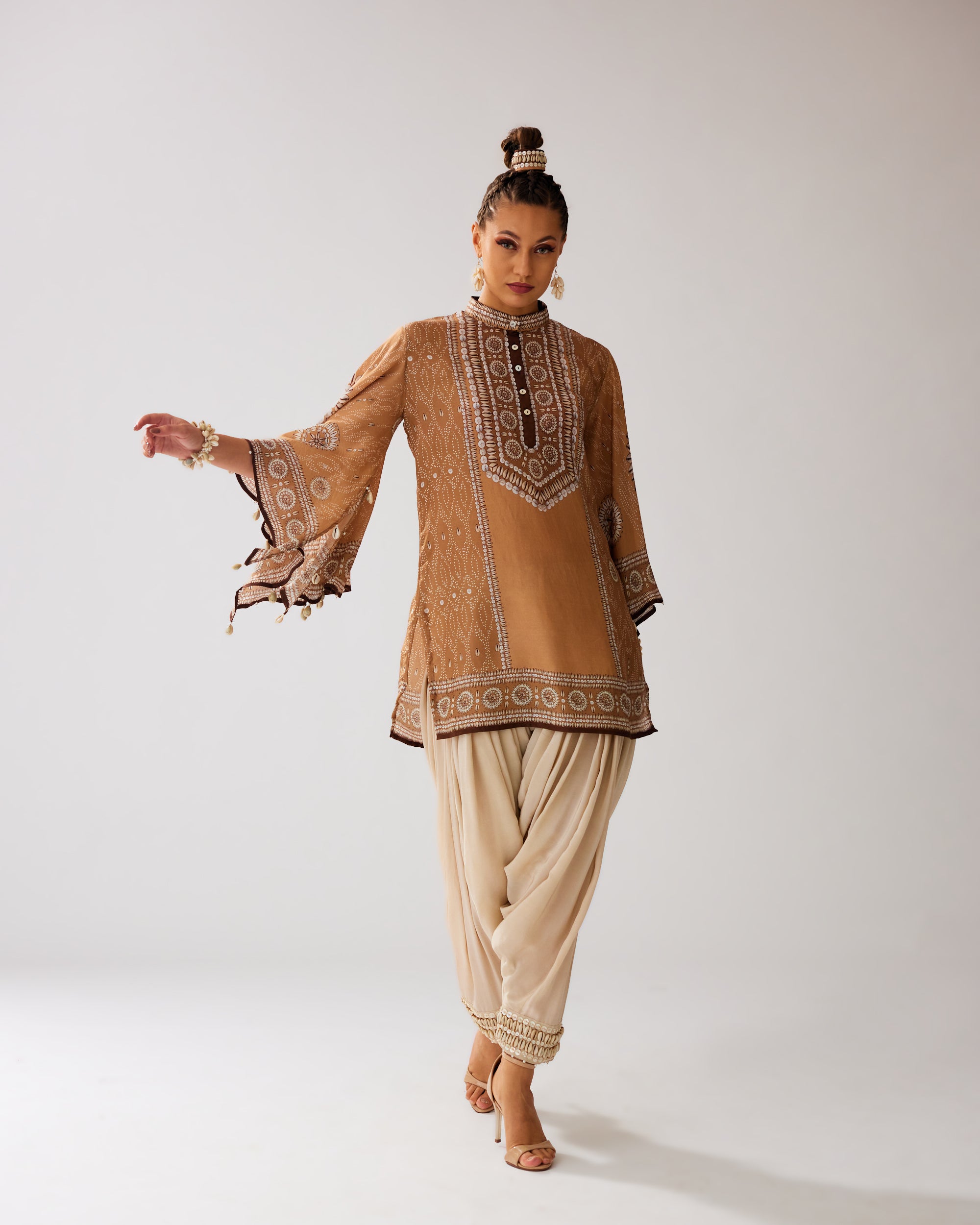 Zohra : Nylla/Salwar - Caramel