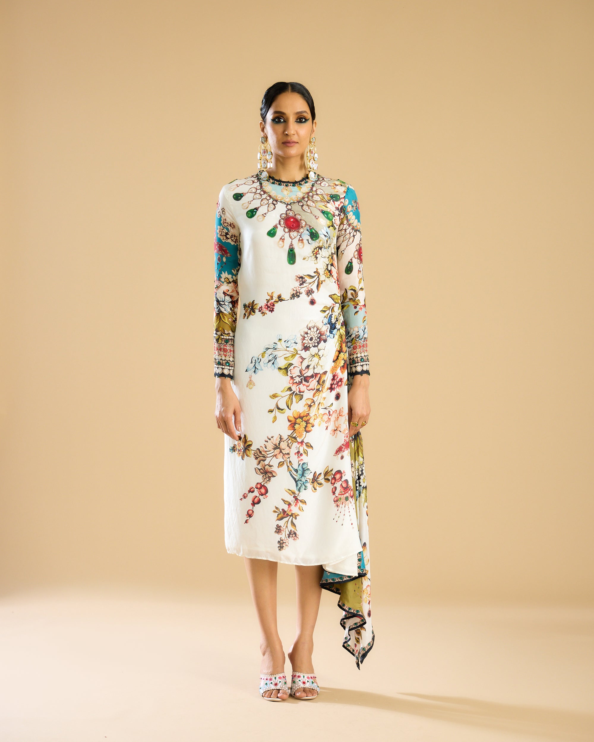 Nizam : Jamila - Ivory/Aqua