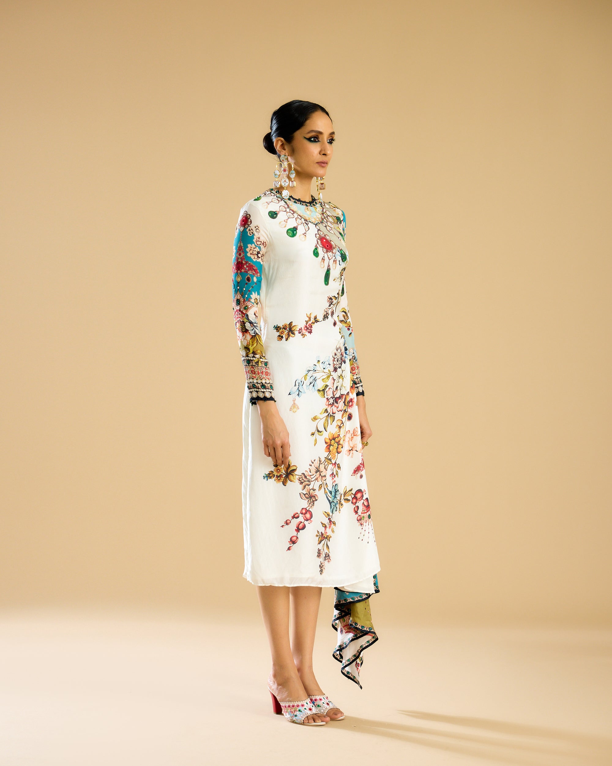 Nizam : Jamila - Ivory/Aqua