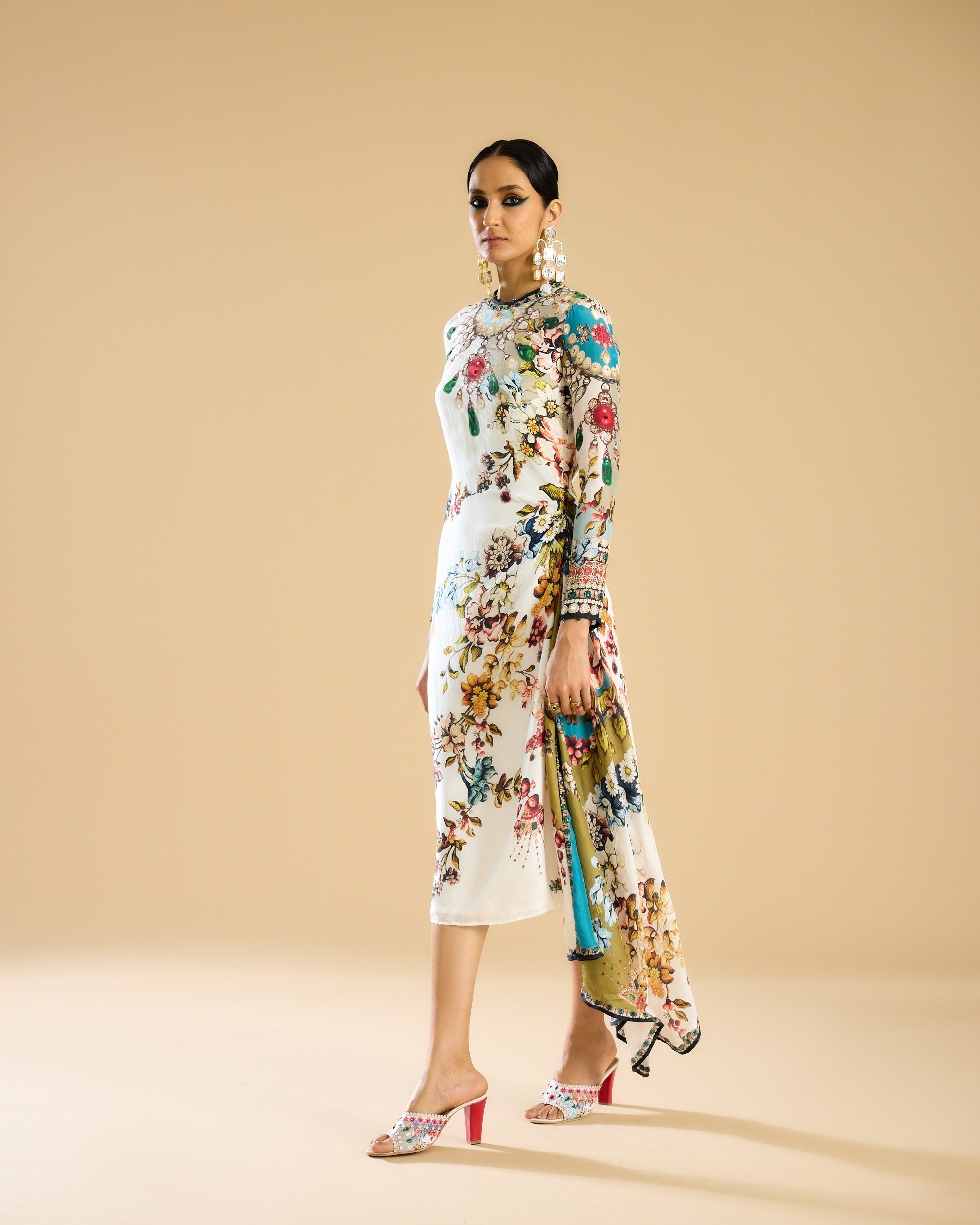 Nizam : Jamila - Ivory/Aqua