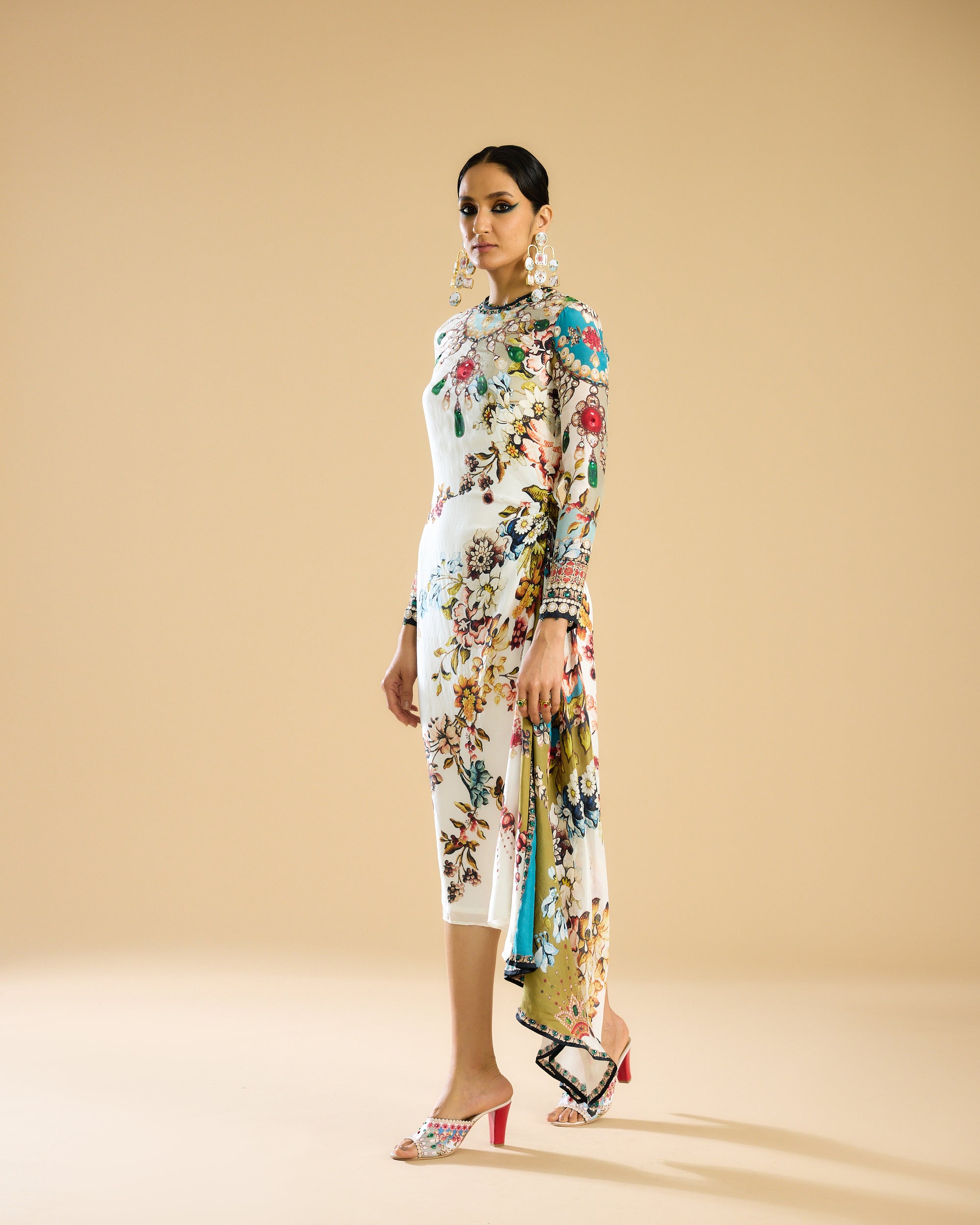 Nizam : Jamila - Ivory/Aqua