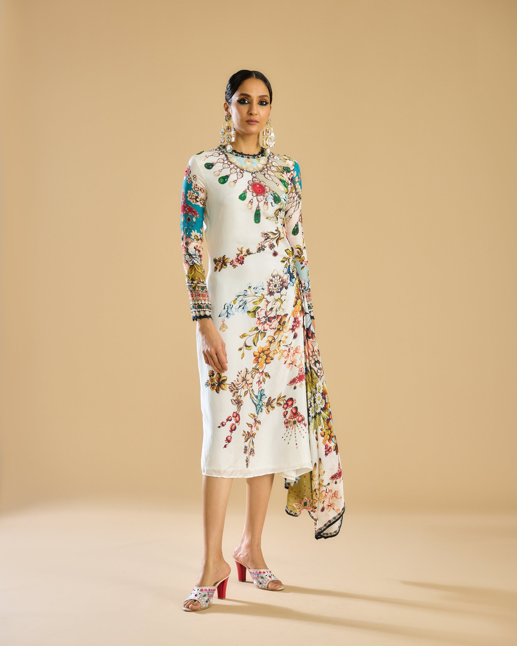 Nizam : Jamila - Ivory/Aqua