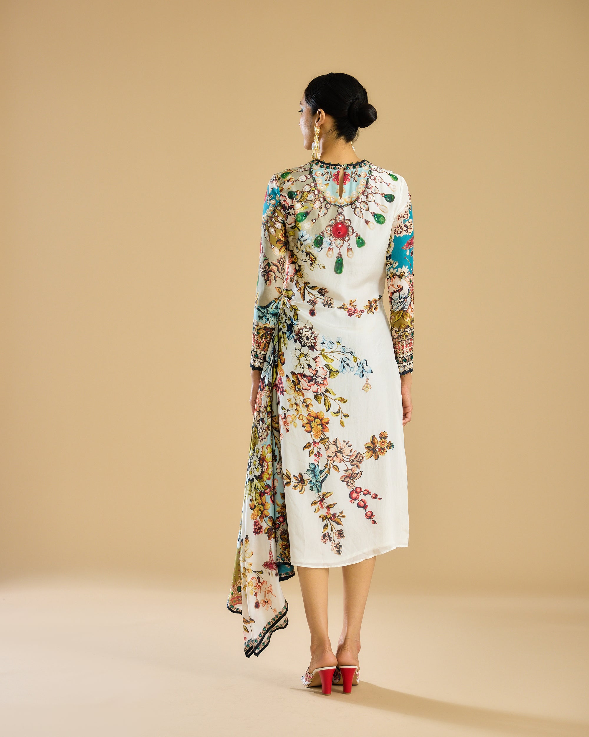 Nizam : Jamila - Ivory/Aqua