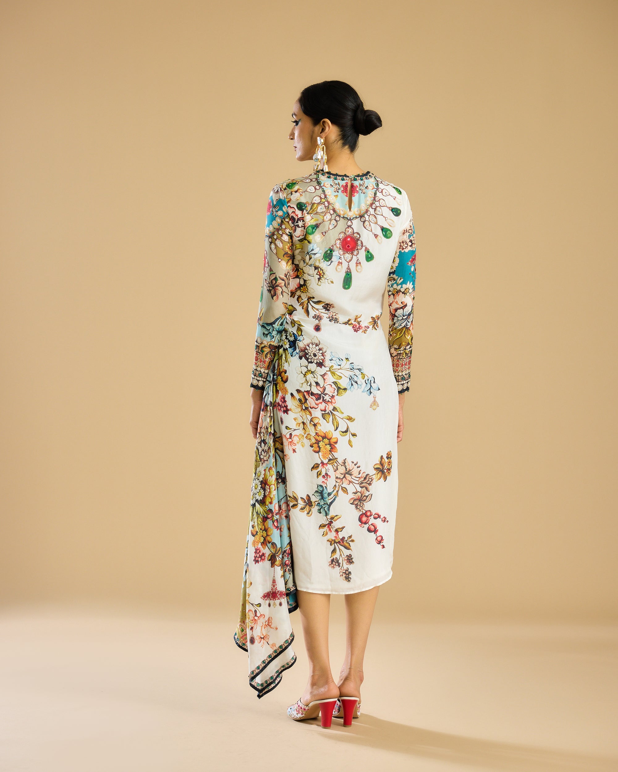 Nizam : Jamila - Ivory/Aqua