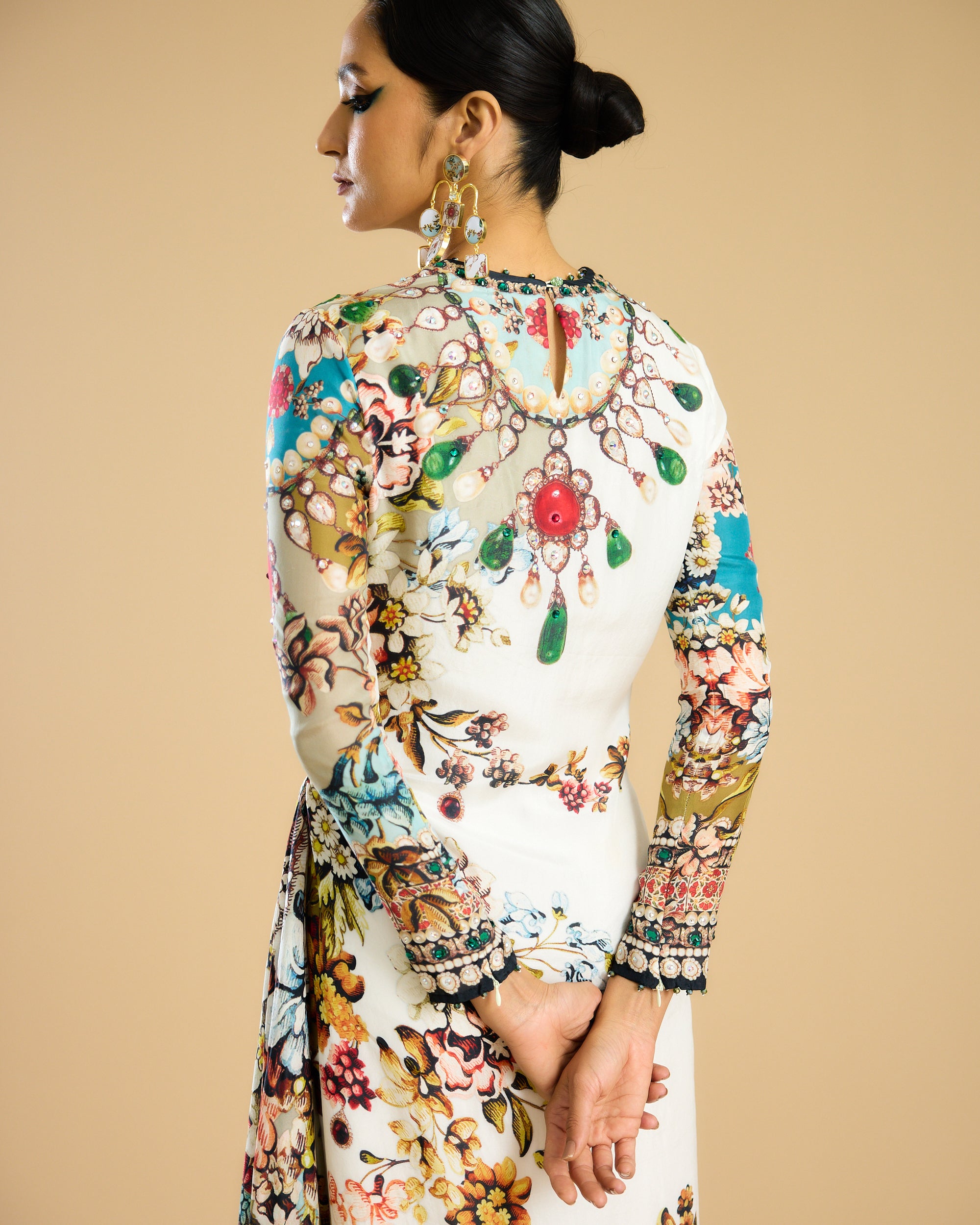 Nizam : Jamila - Ivory/Aqua
