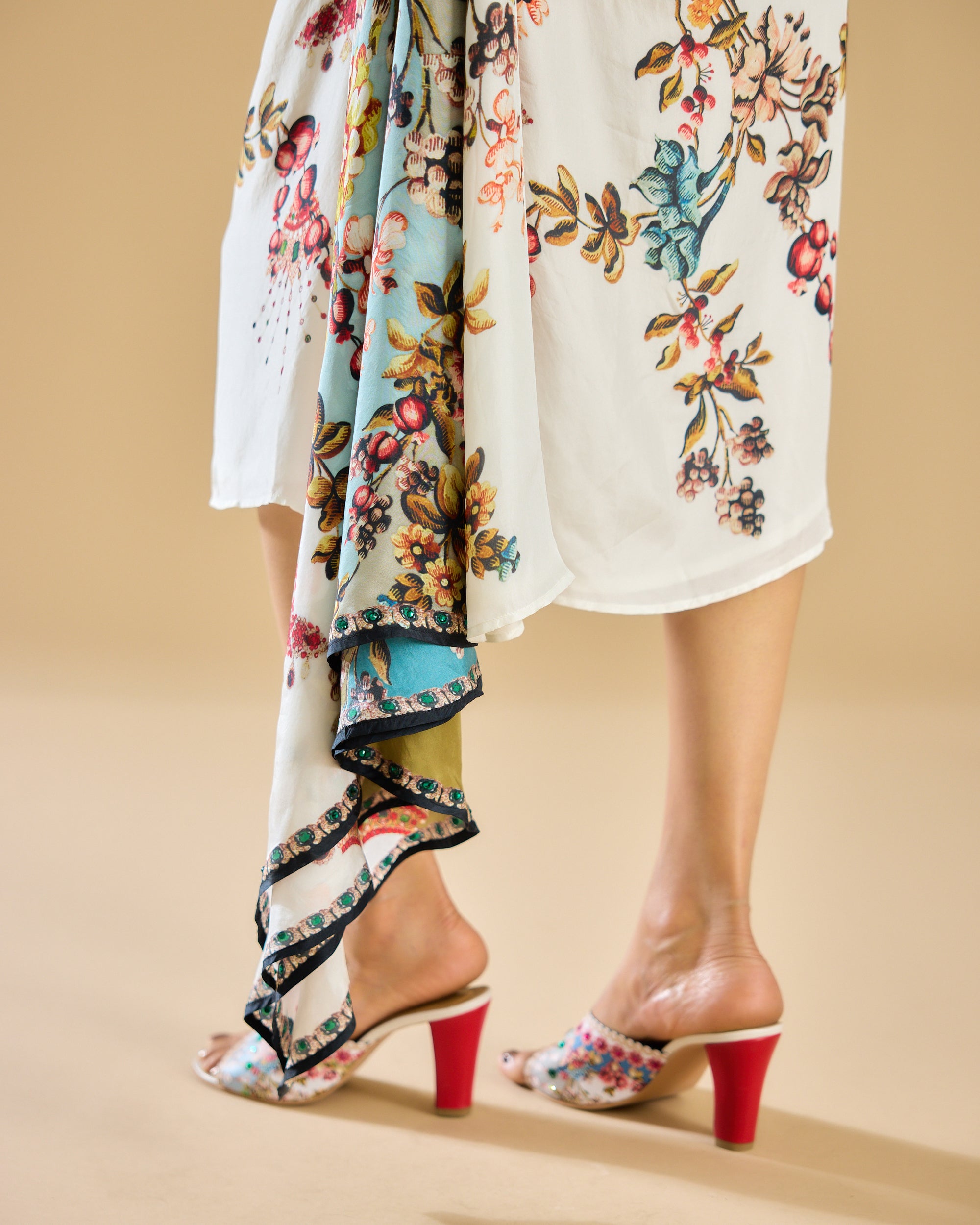 Nizam : Jamila - Ivory/Aqua