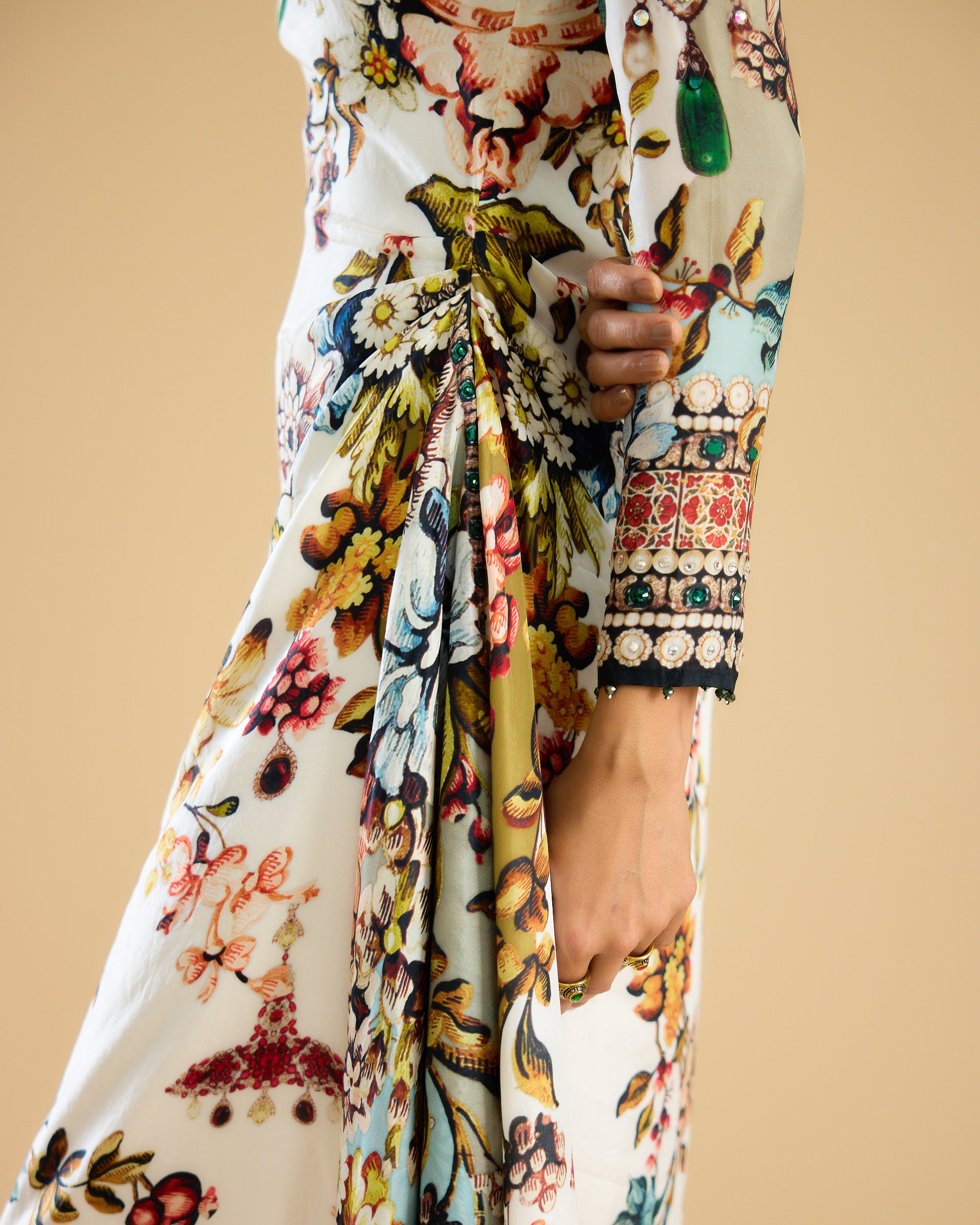 Nizam : Jamila - Ivory/Aqua