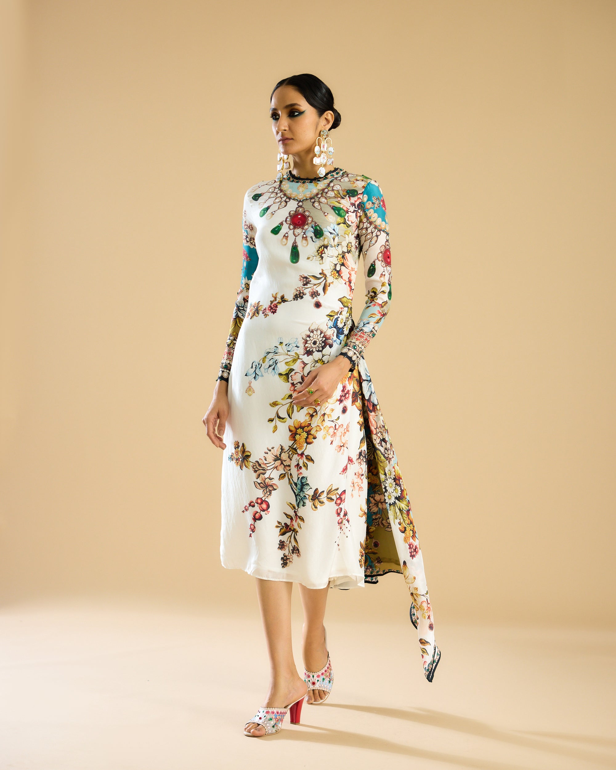 Nizam : Jamila - Ivory/Aqua