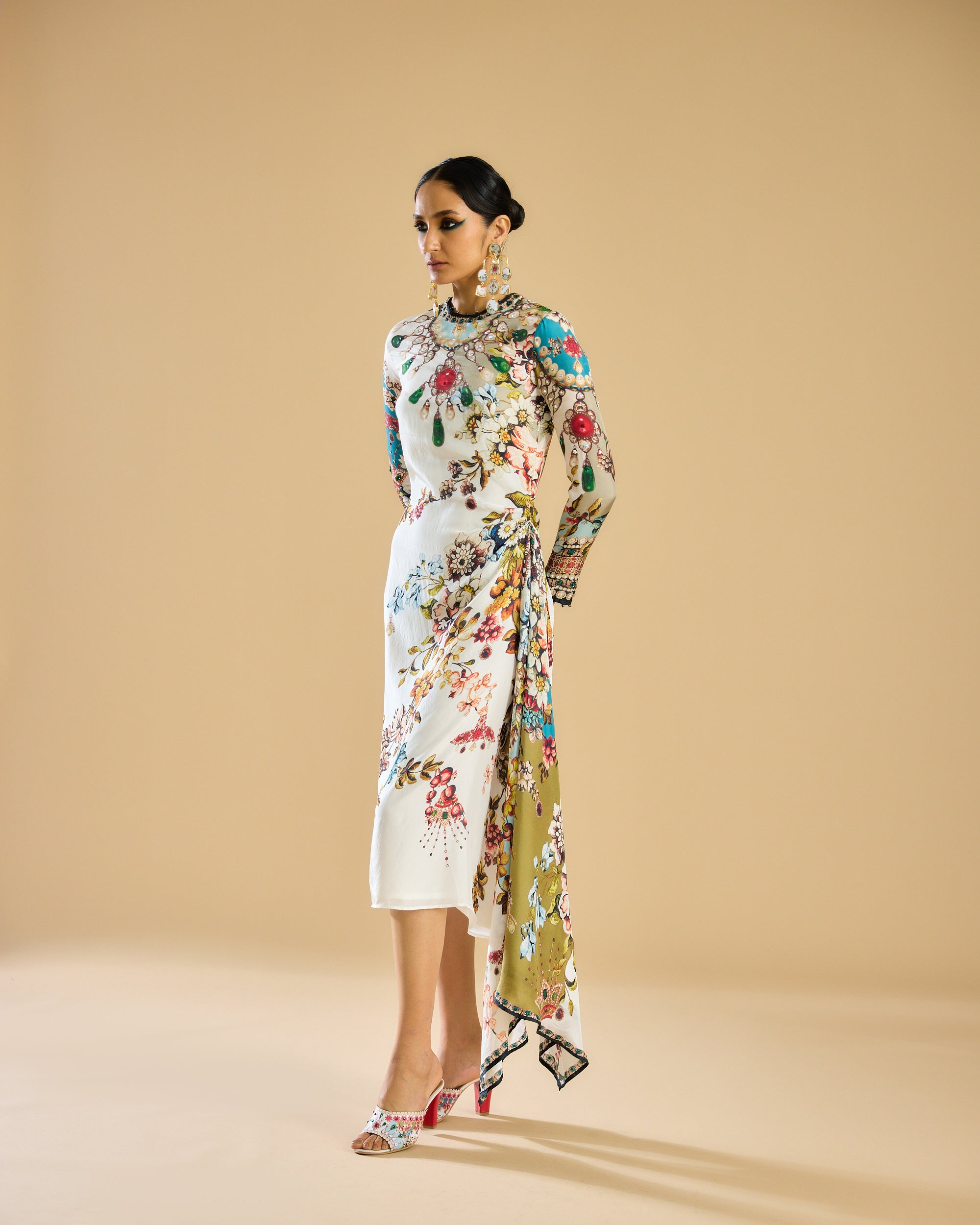 Nizam : Jamila - Ivory/Aqua