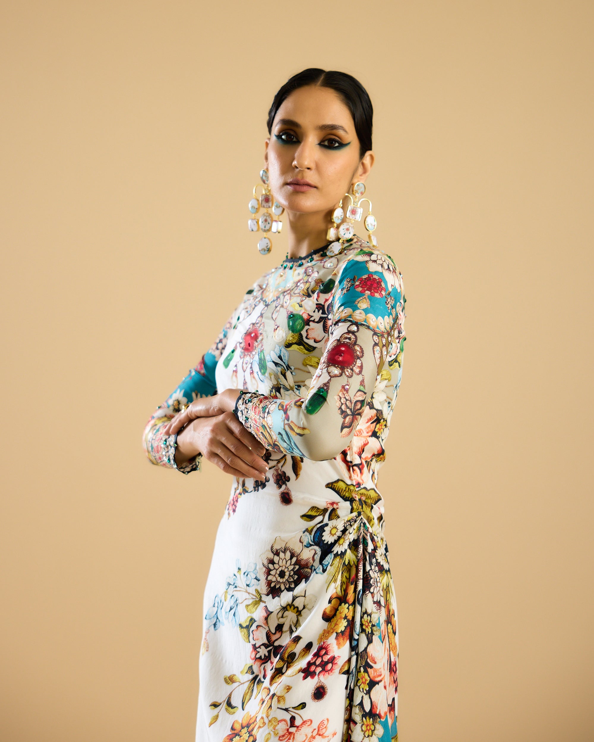 Nizam : Jamila - Ivory/Aqua
