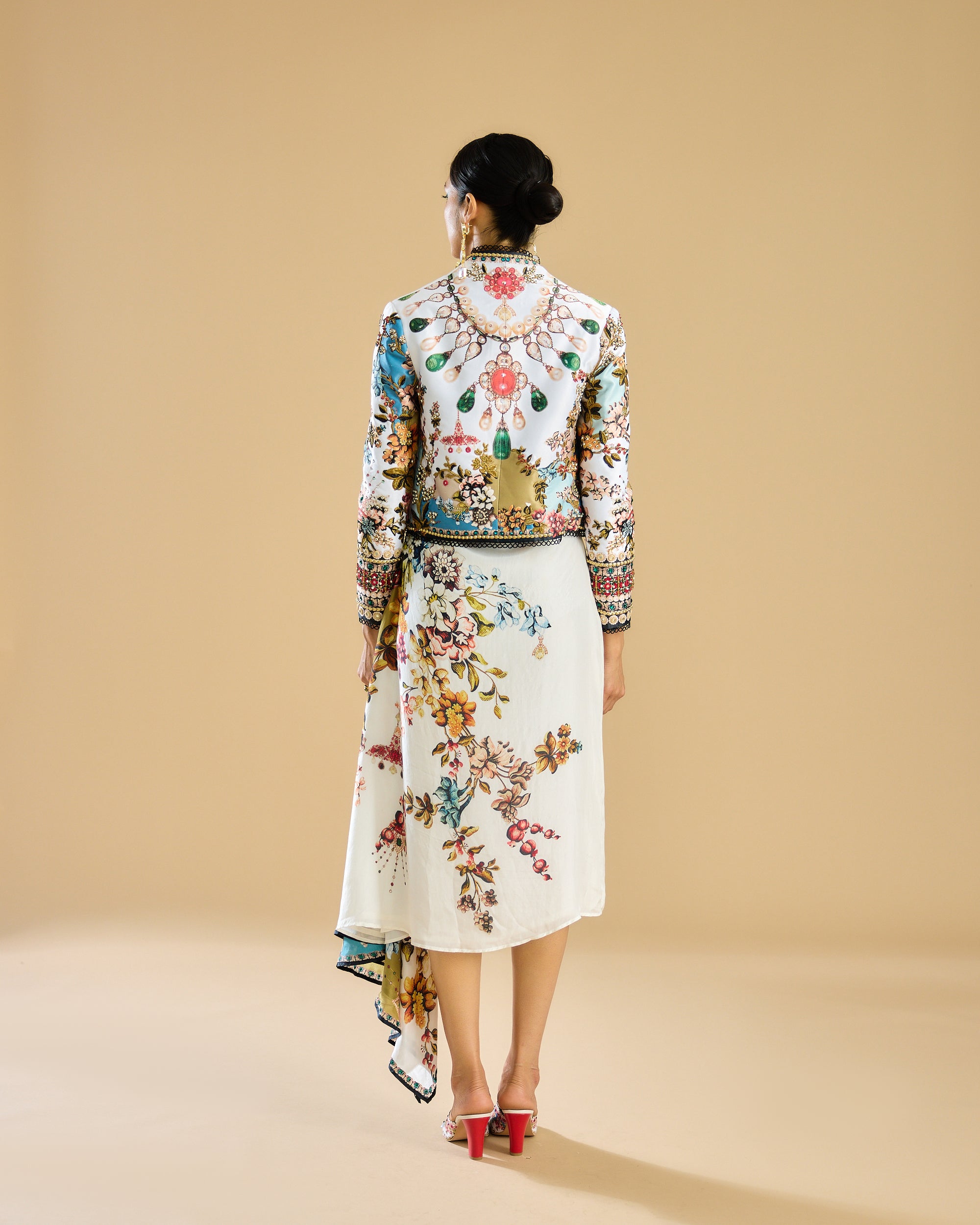 Nizam : Jamila - Ivory/Aqua