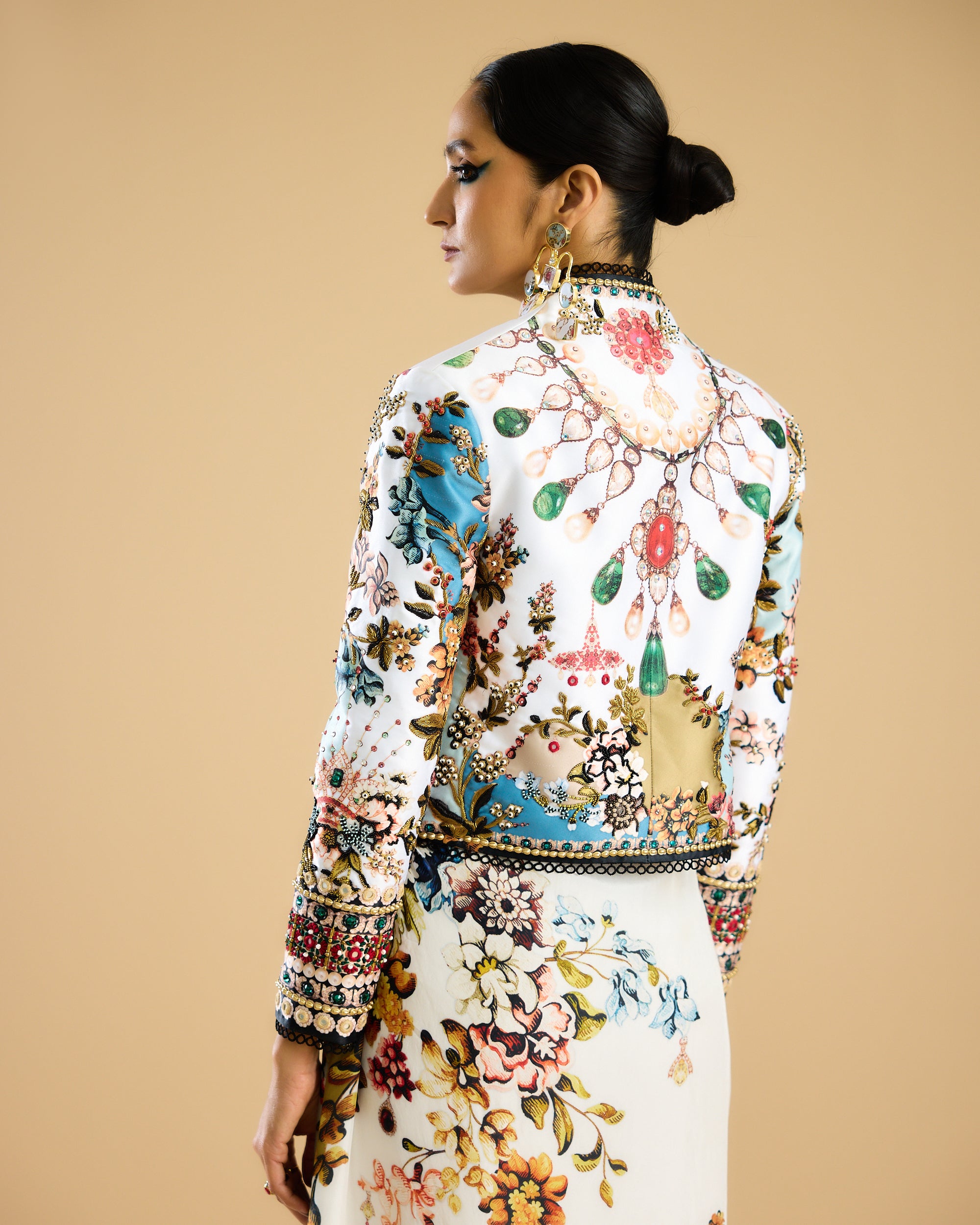 Nizam : Jamila - Ivory/Aqua