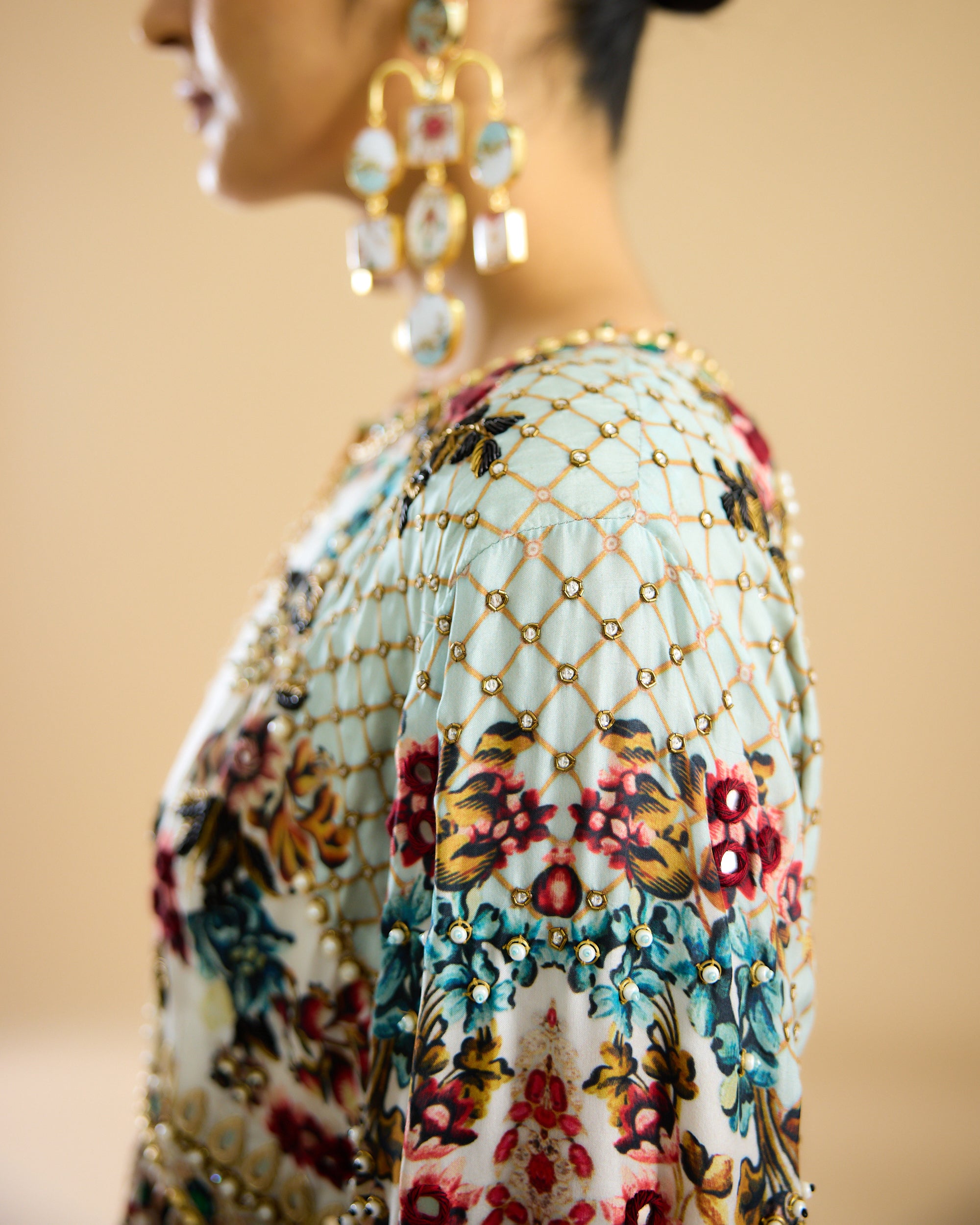 Nizam : Chinara - Ivory/Aqua