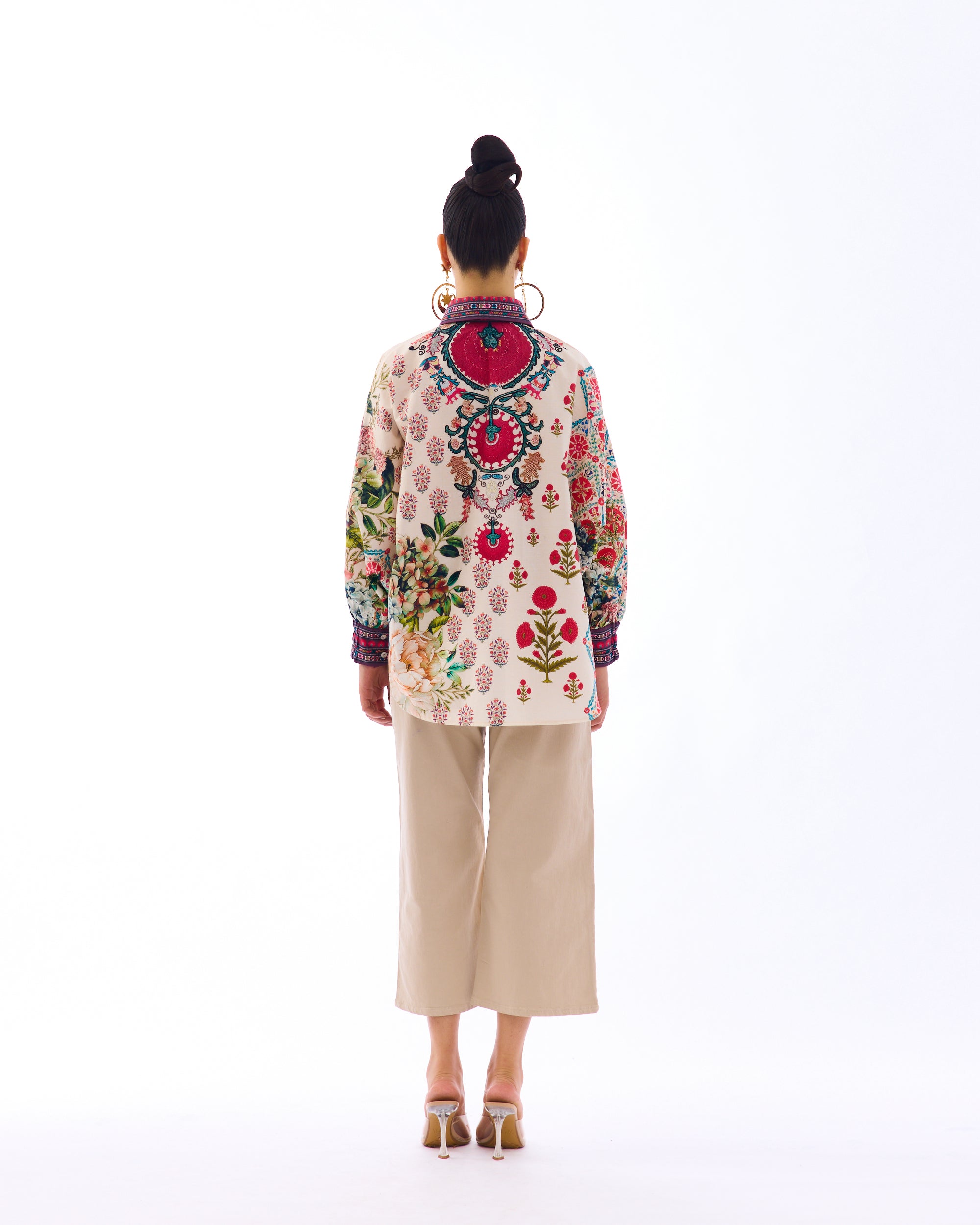 J'adore : Faiza - Ivory/Maroon