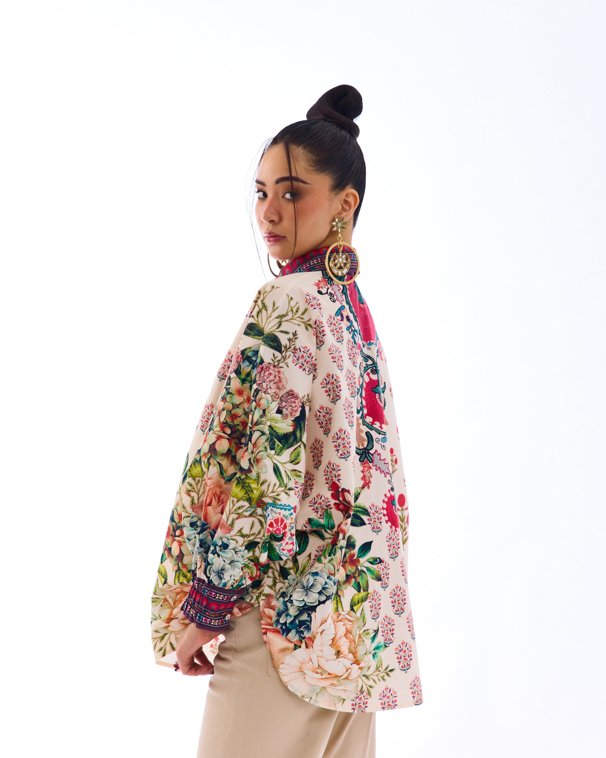 J'adore : Faiza - Ivory/Maroon