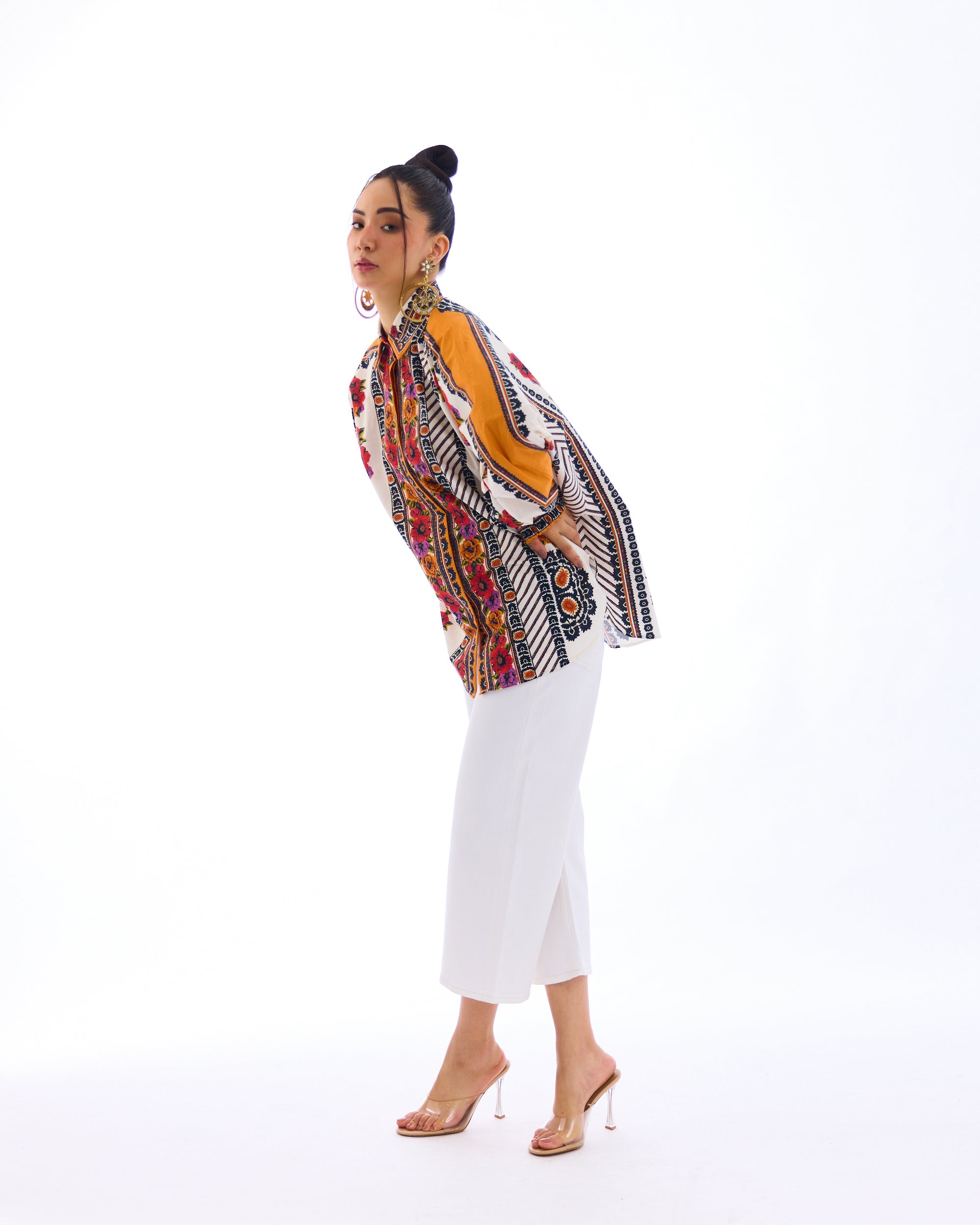 J'adore : Faiza - White/Orange