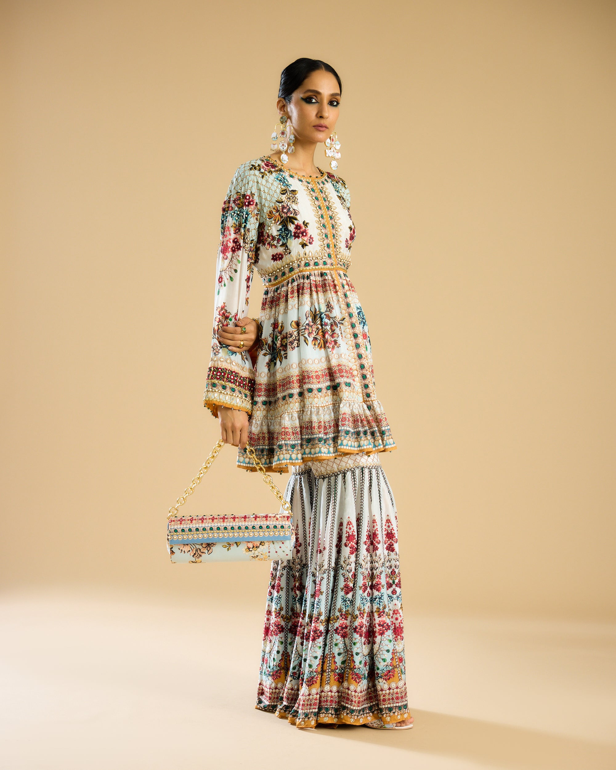 Nizam : Chinara - Ivory/Aqua
