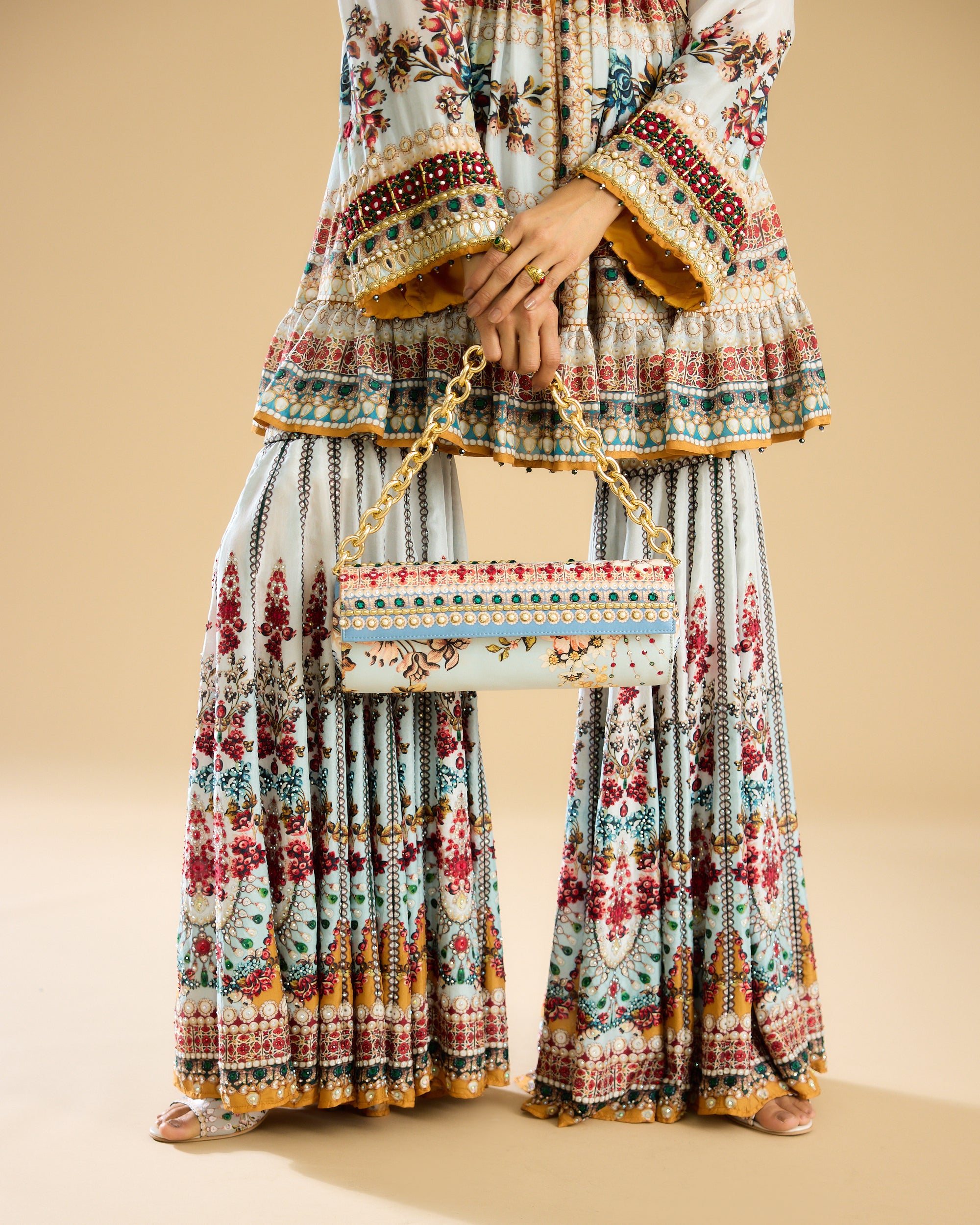 Nizam : Chinara - Ivory/Aqua