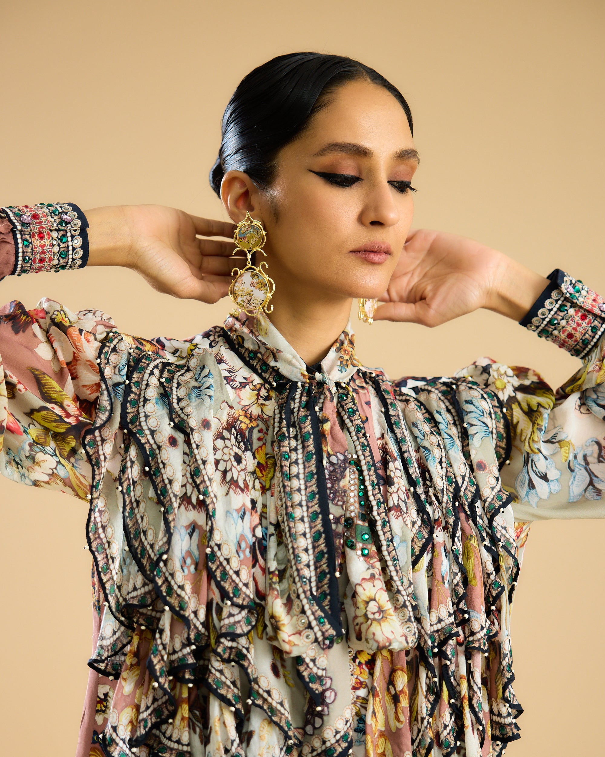 Nizam : Franchesca - Ivory/Peach