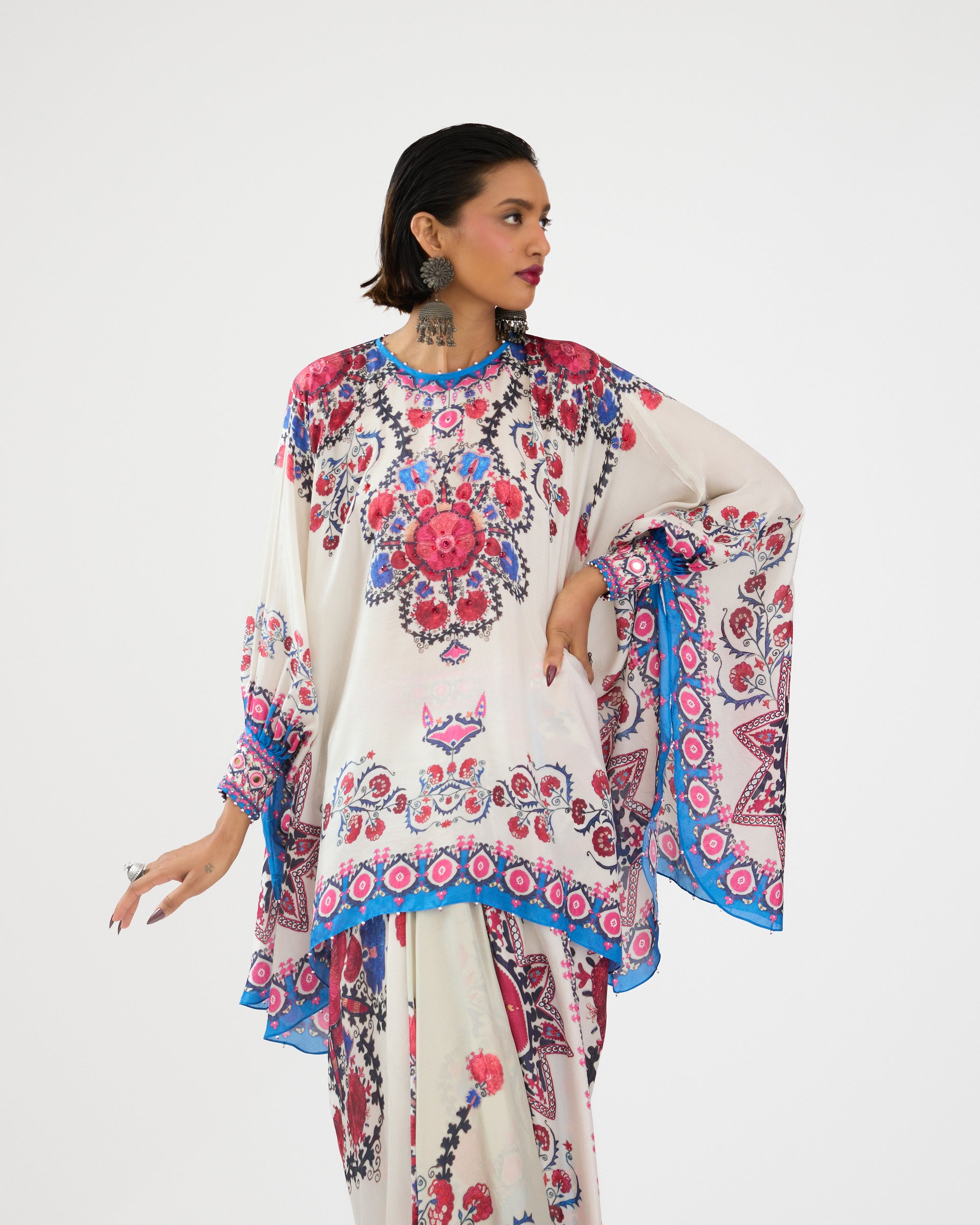 A Bukhara Summer : Colette - Ivory/Blue